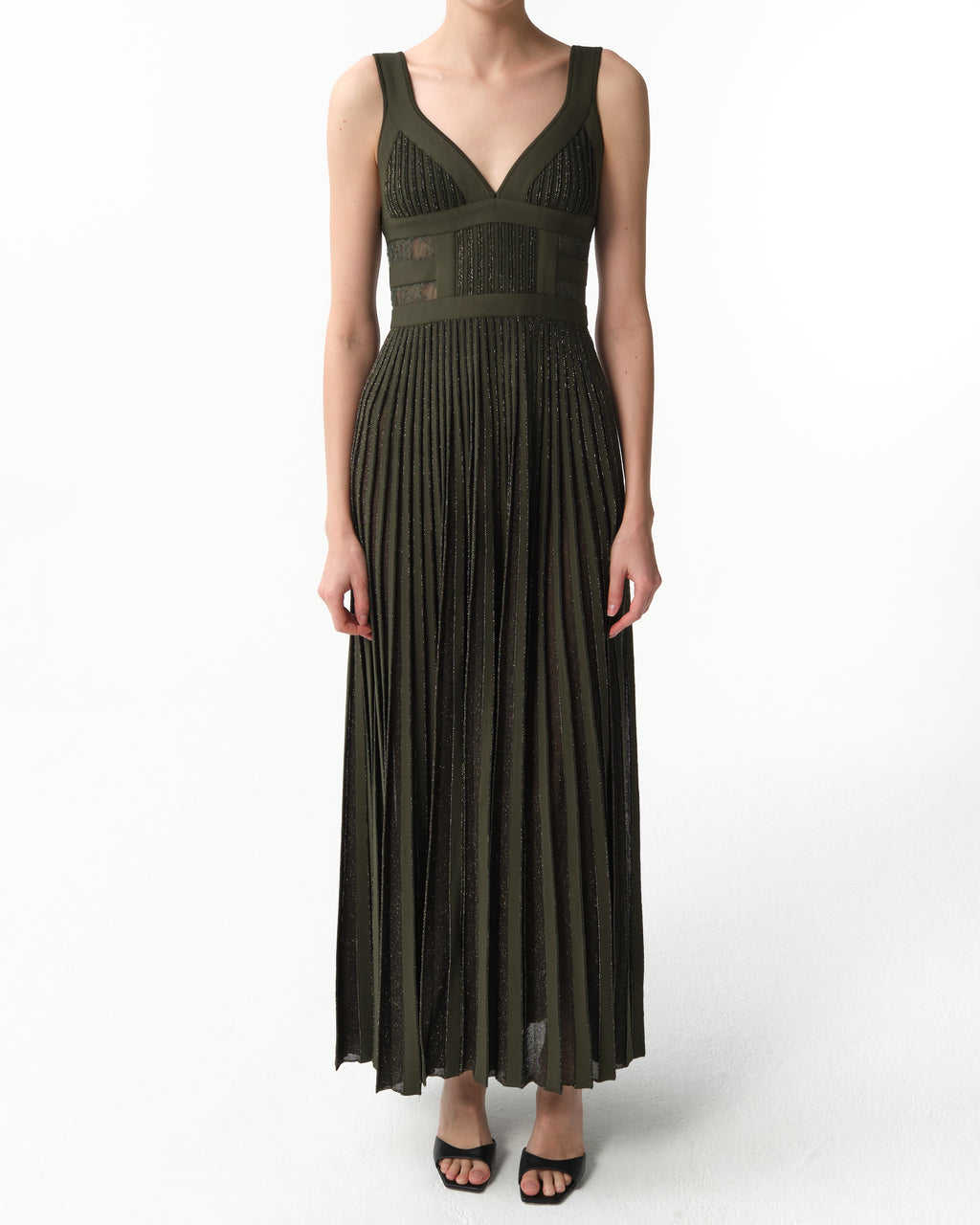 Lace-Insert Dress
