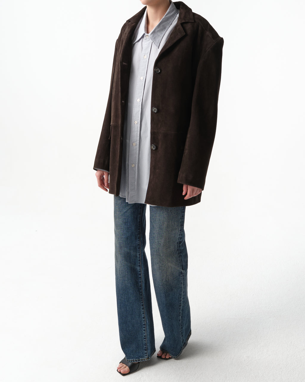Oversized Suede Leather Jacket