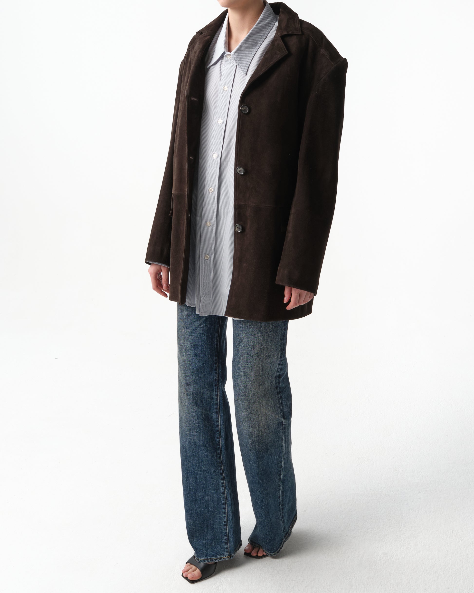Oversized Suede Leather Jacket