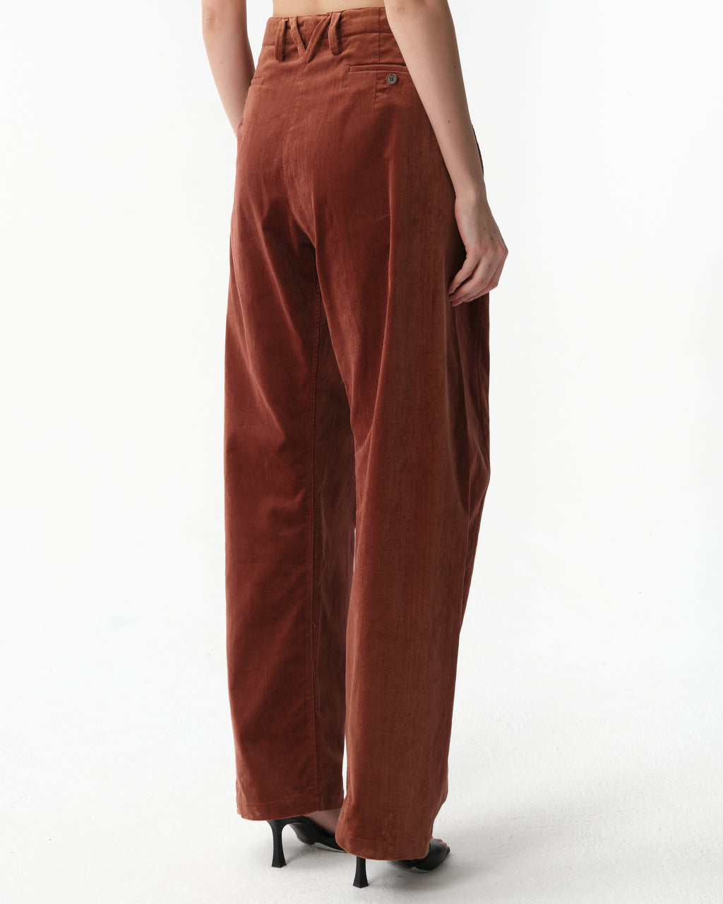 High-Rise Corduroy Wide-Leg Pants