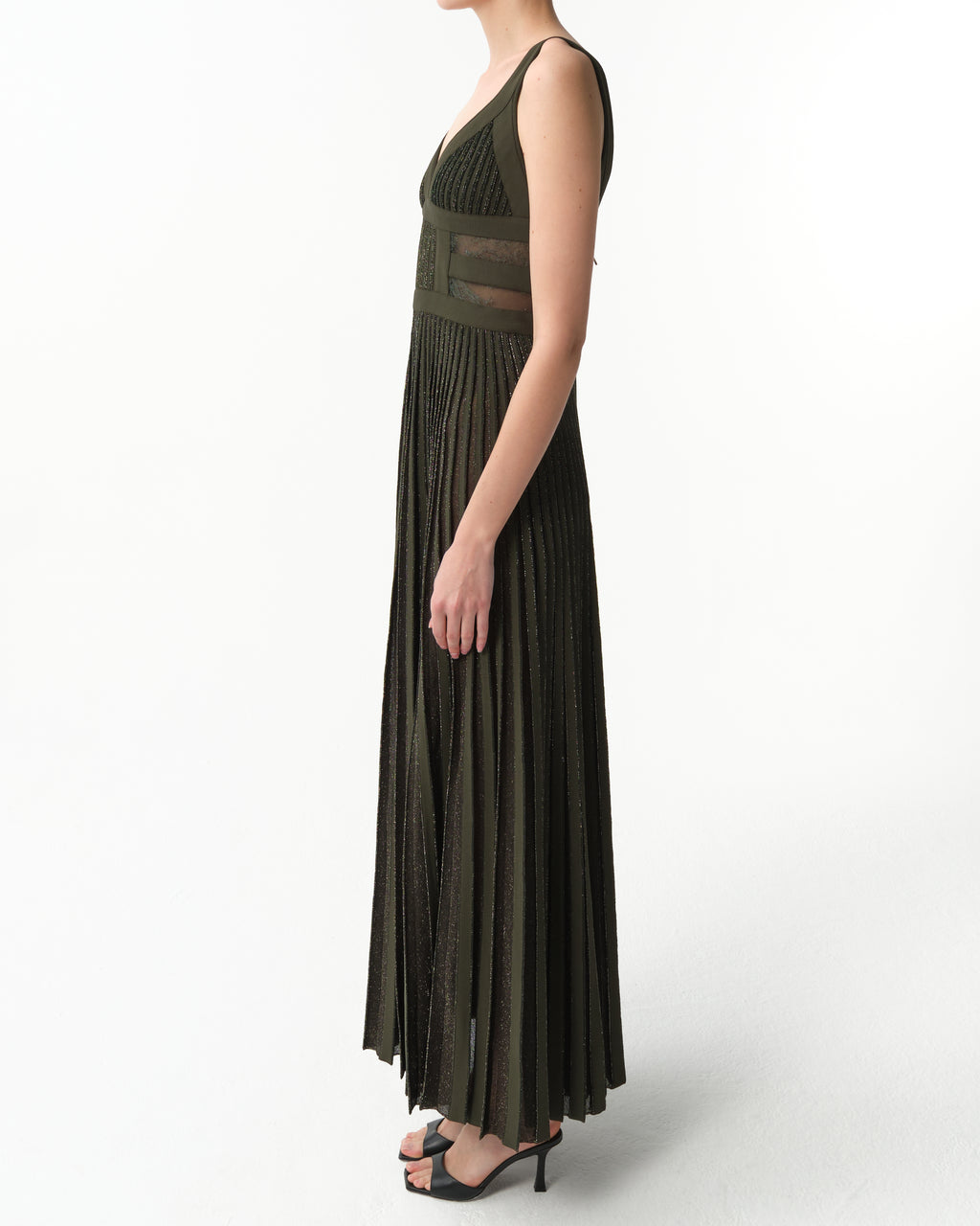 Lace-Insert Dress