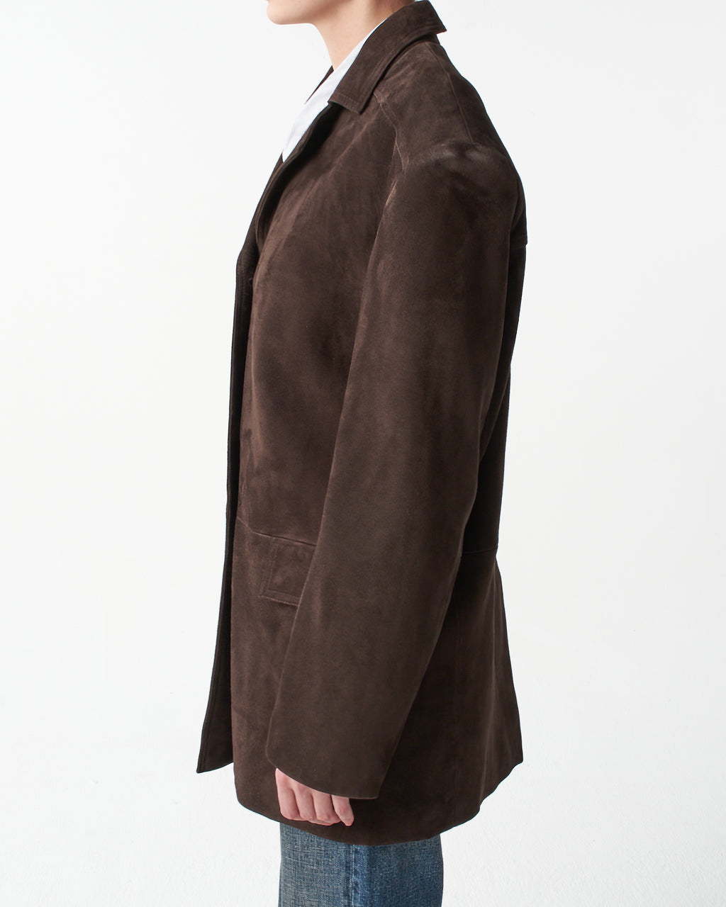 Oversized Suede Leather Jacket