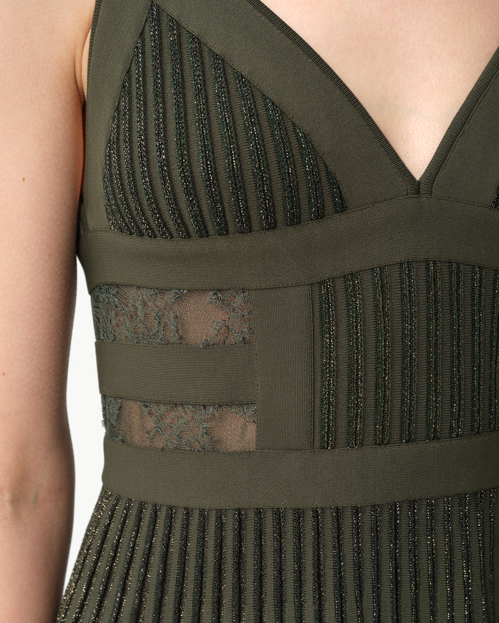 Lace-Insert Dress