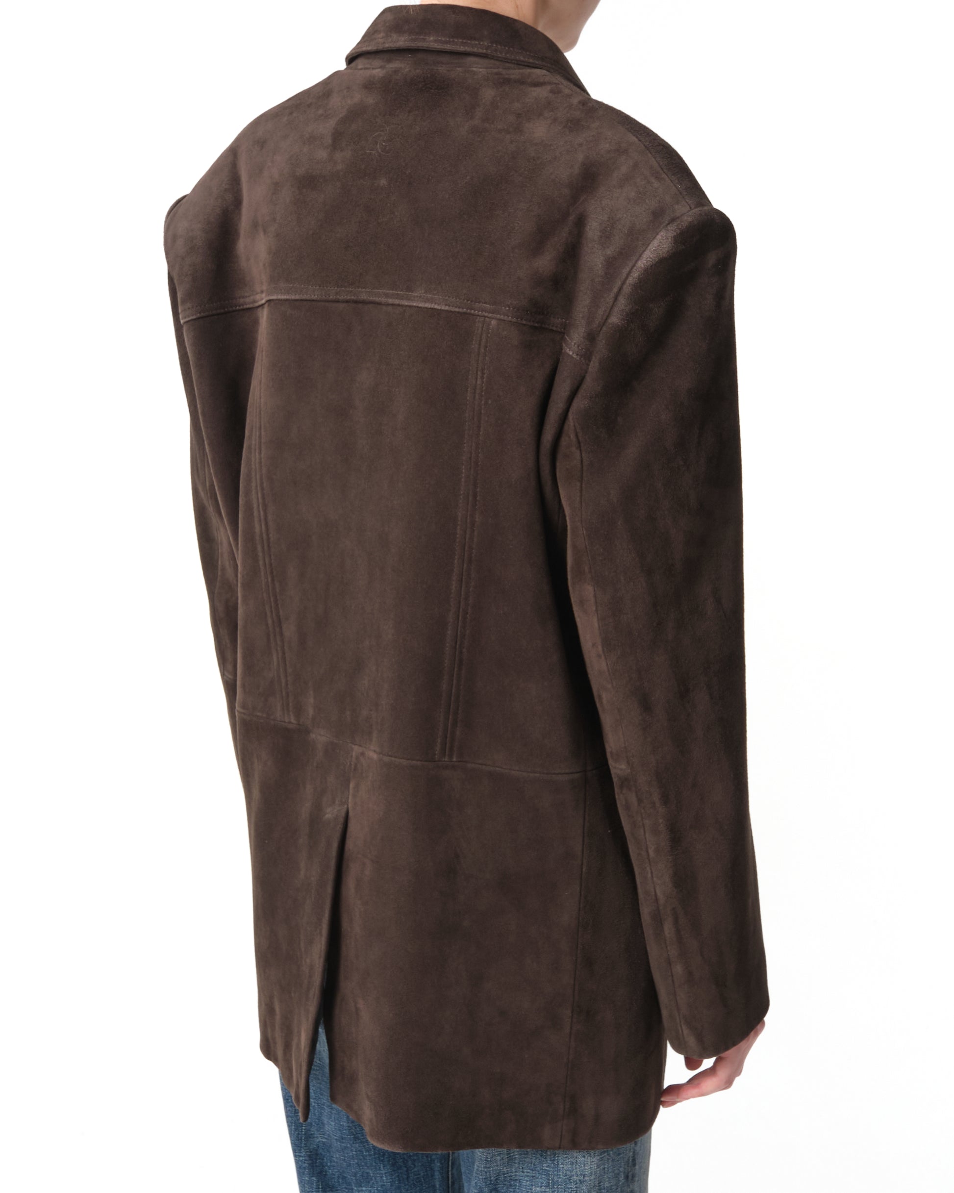 Oversized Suede Leather Jacket