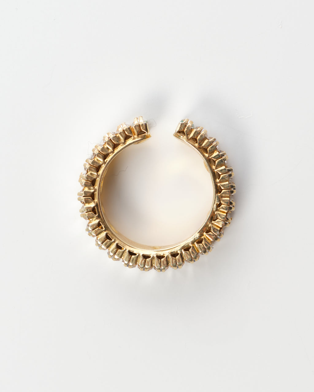 Mixed-Tone Crystal Ear Cuffs