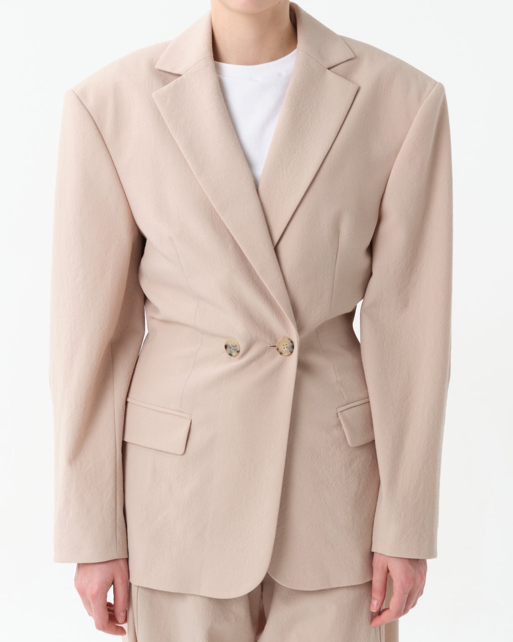 Wool Crossover Blazer