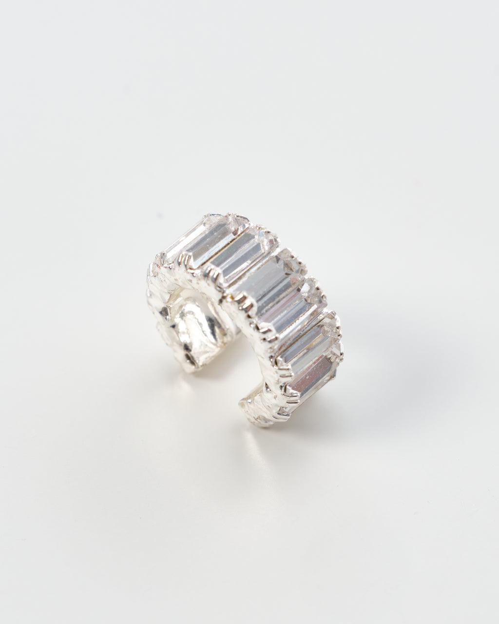 Mixed-Tone Crystal Ear Cuffs