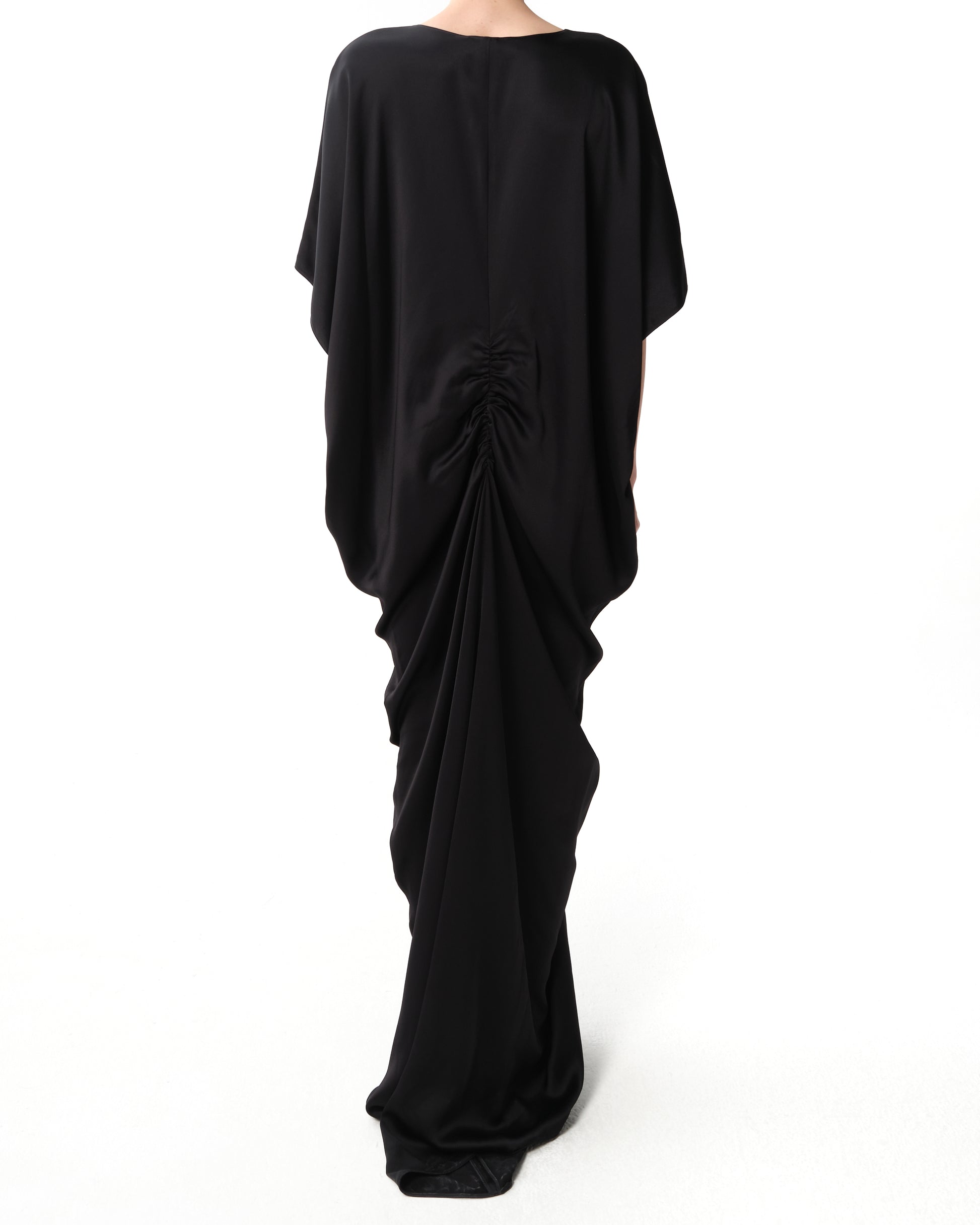 Crepe Satin Kaftan Dress