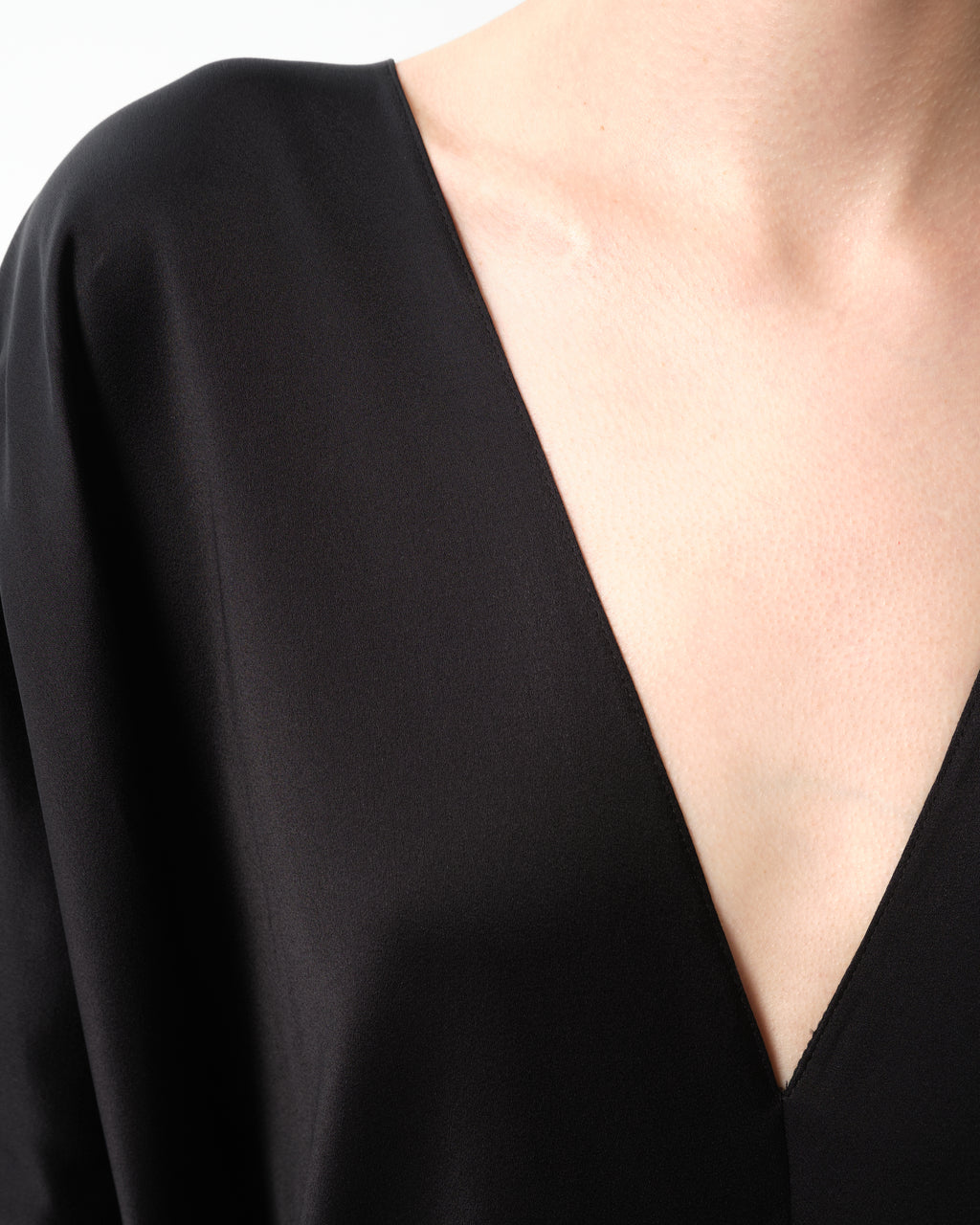 Crepe Satin Kaftan Dress