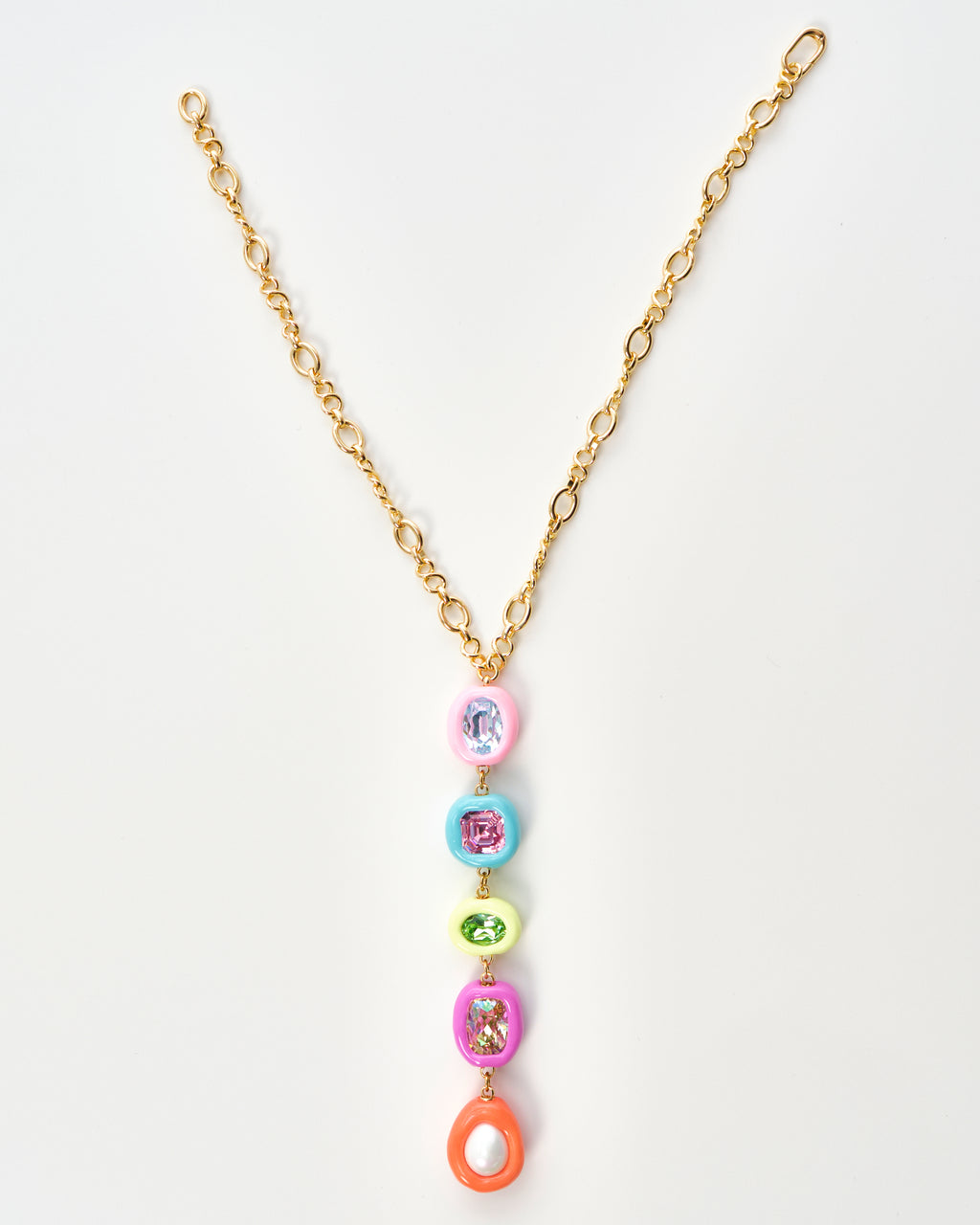 Gemstone Y-Drop Necklace