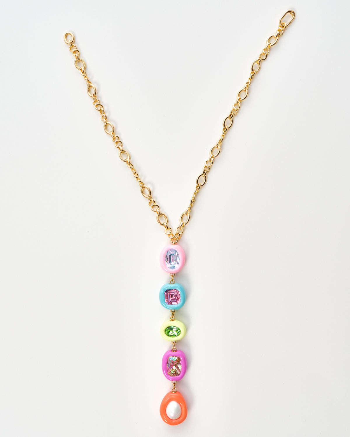 Gemstone Y-Drop Necklace
