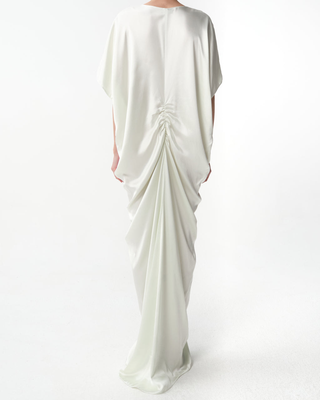 Crepe Satin Kaftan Dress