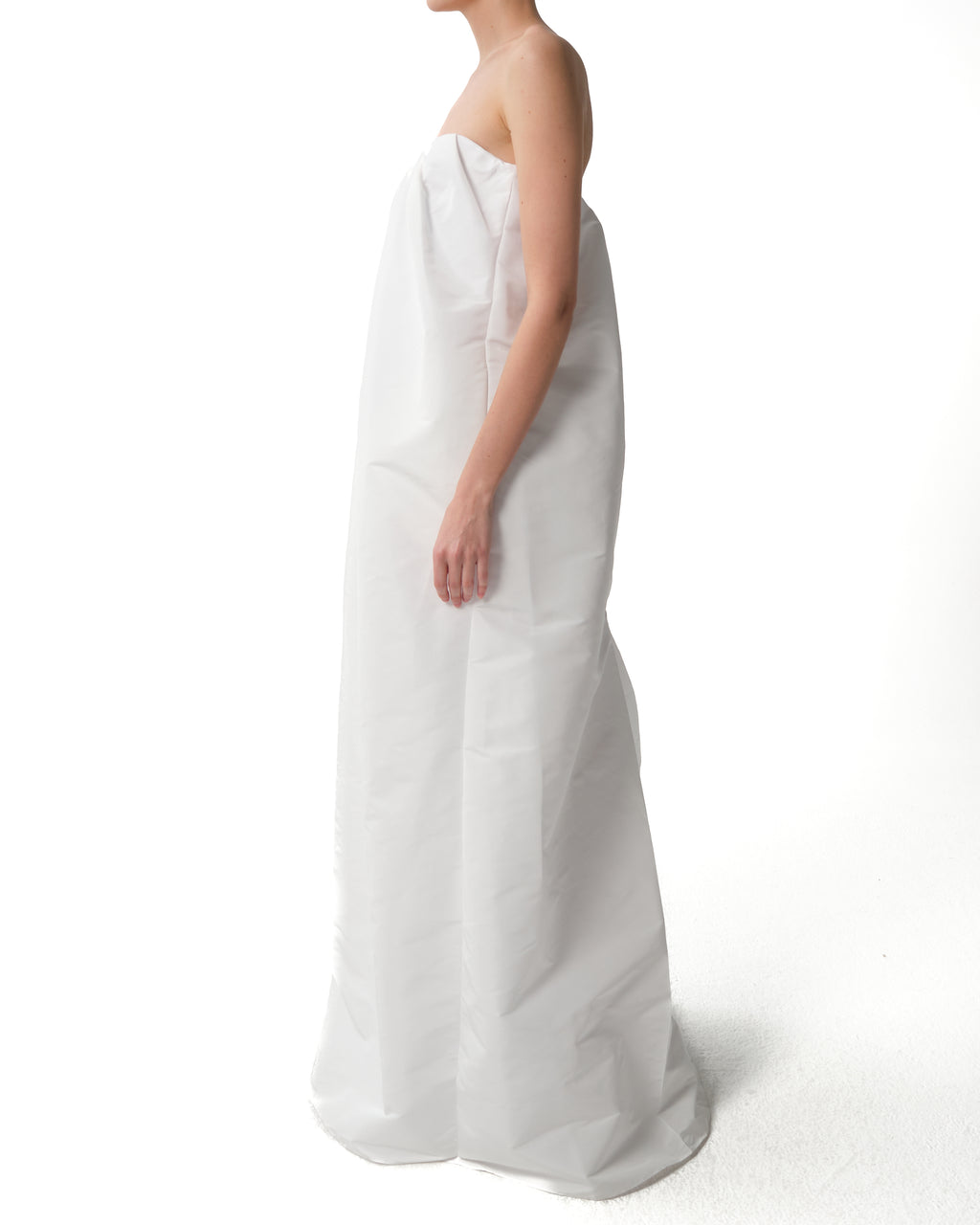Draped Bustier Maxi Dress