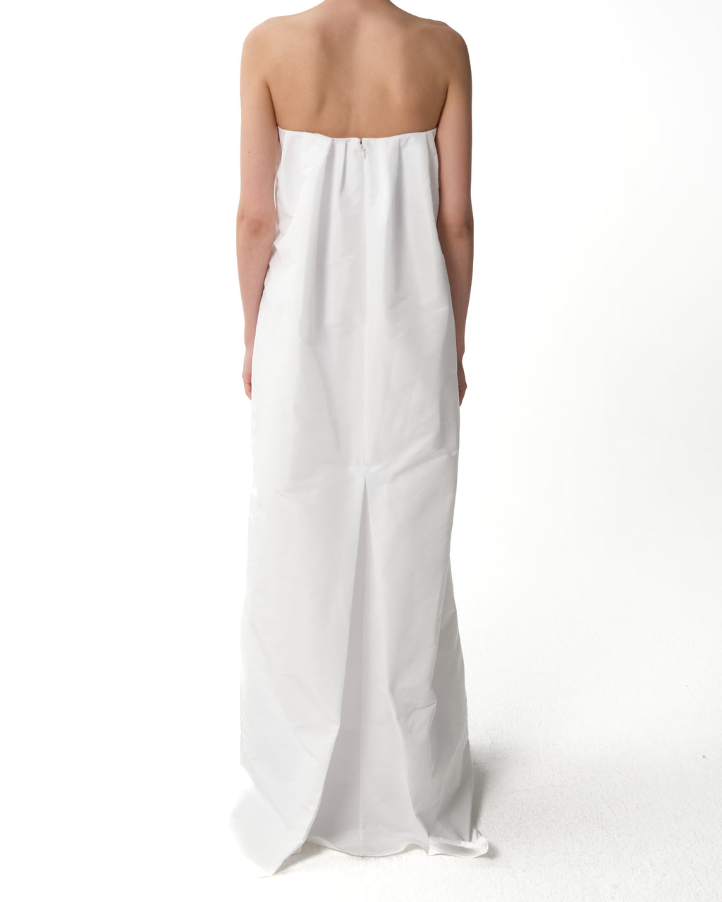Draped Bustier Maxi Dress