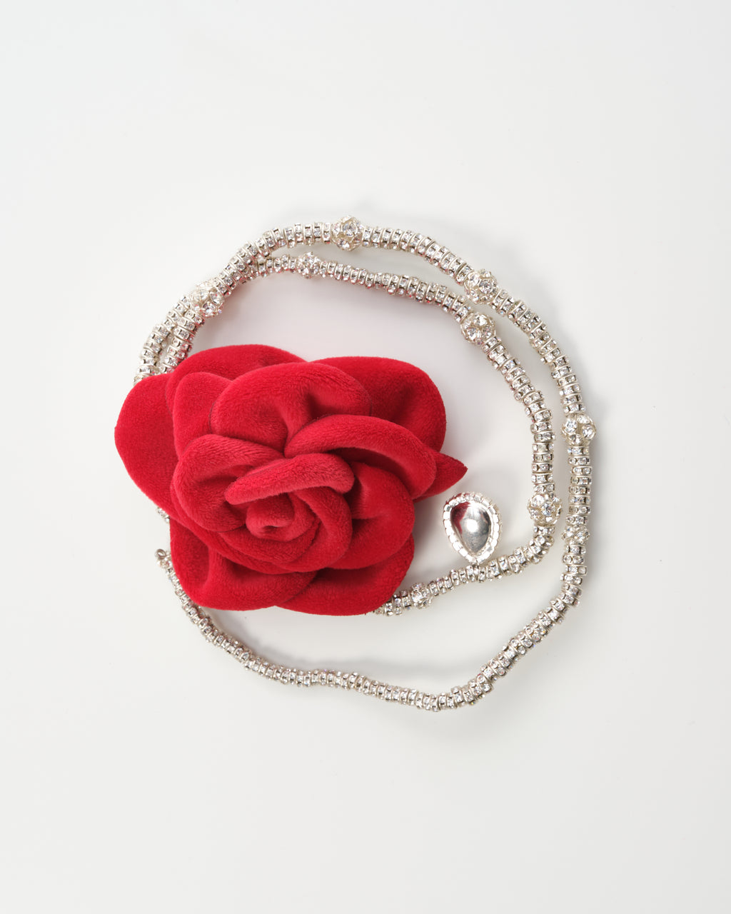 Floral-Appliqué Necklace