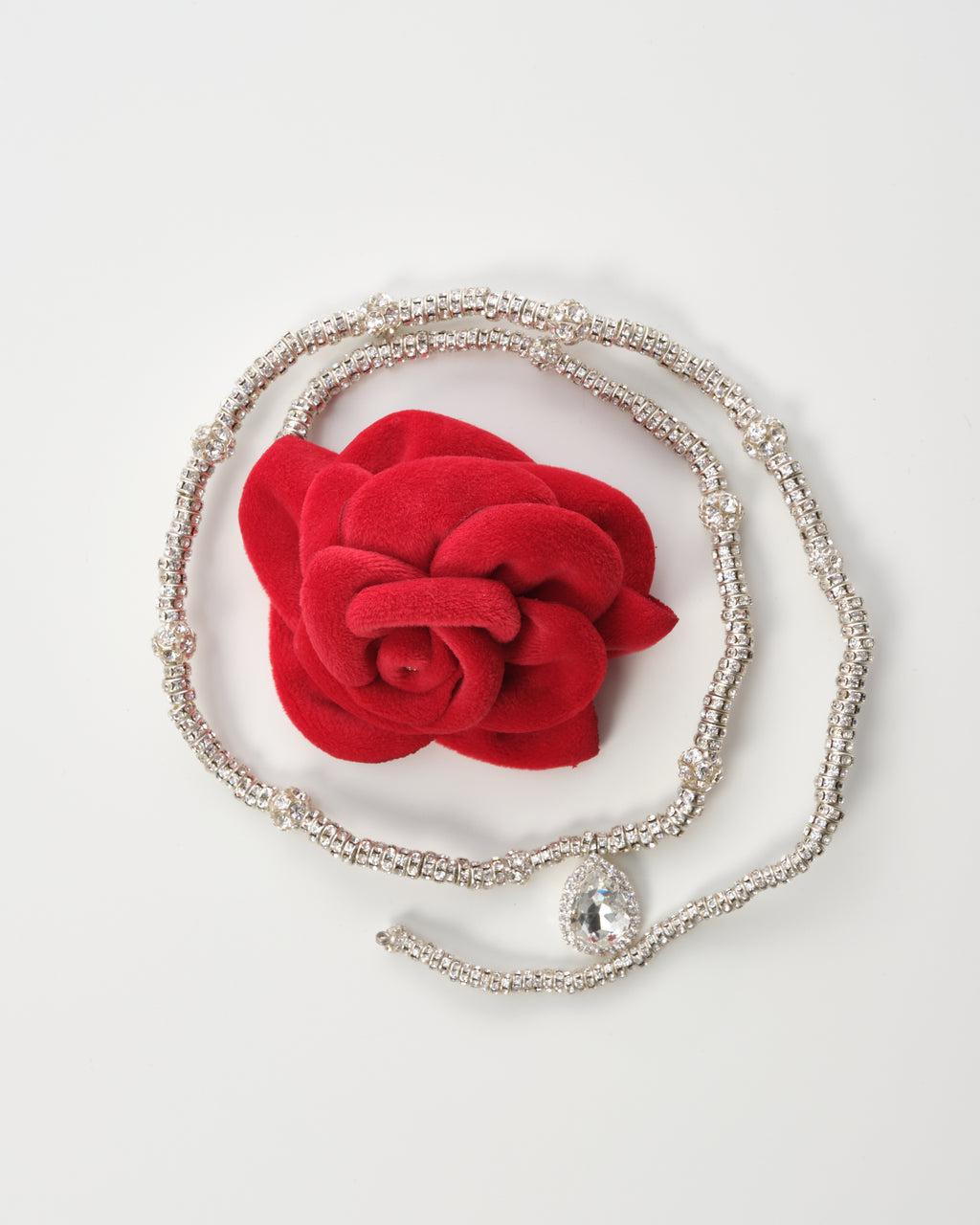 Floral-Appliqué Necklace