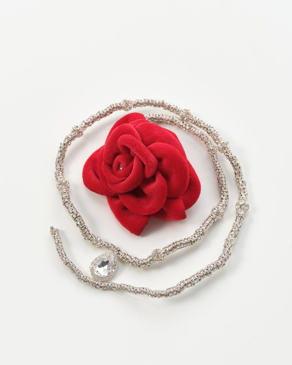 Floral-Appliqué Necklace