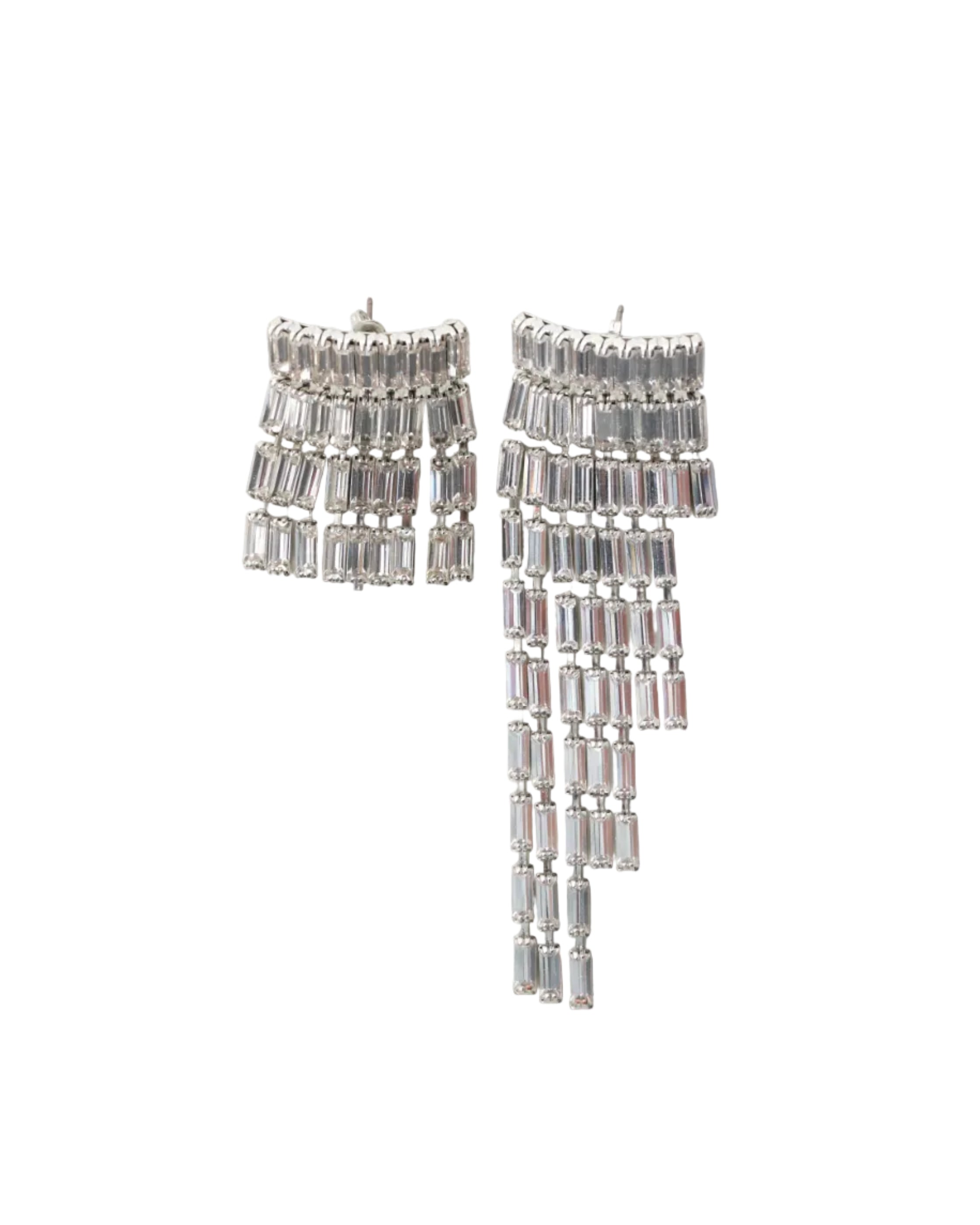 Asymmetrical Fringe Earrings