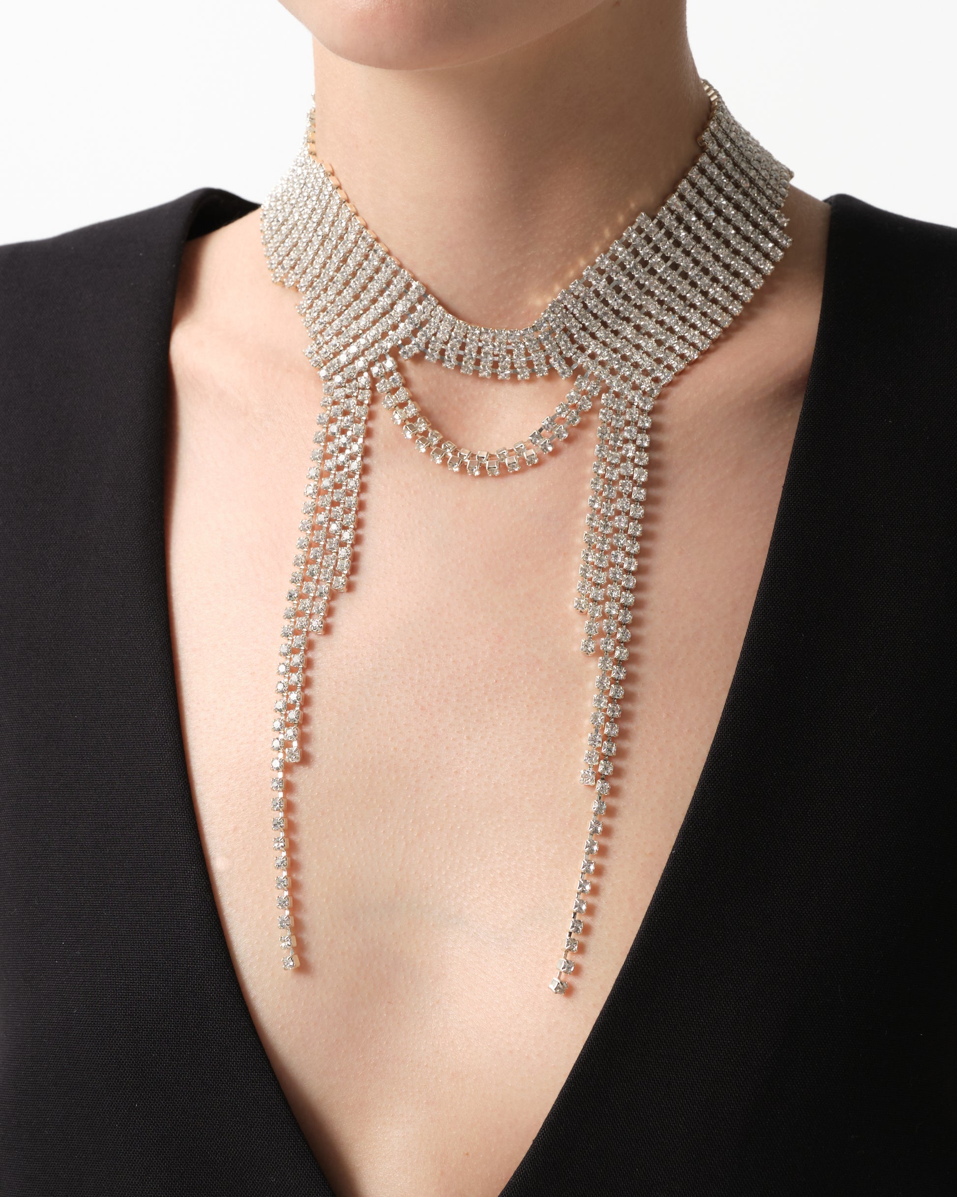 Multi-Layer Crystal Necklace