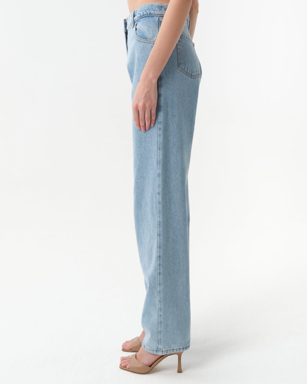 Straight-Leg Denim Pants