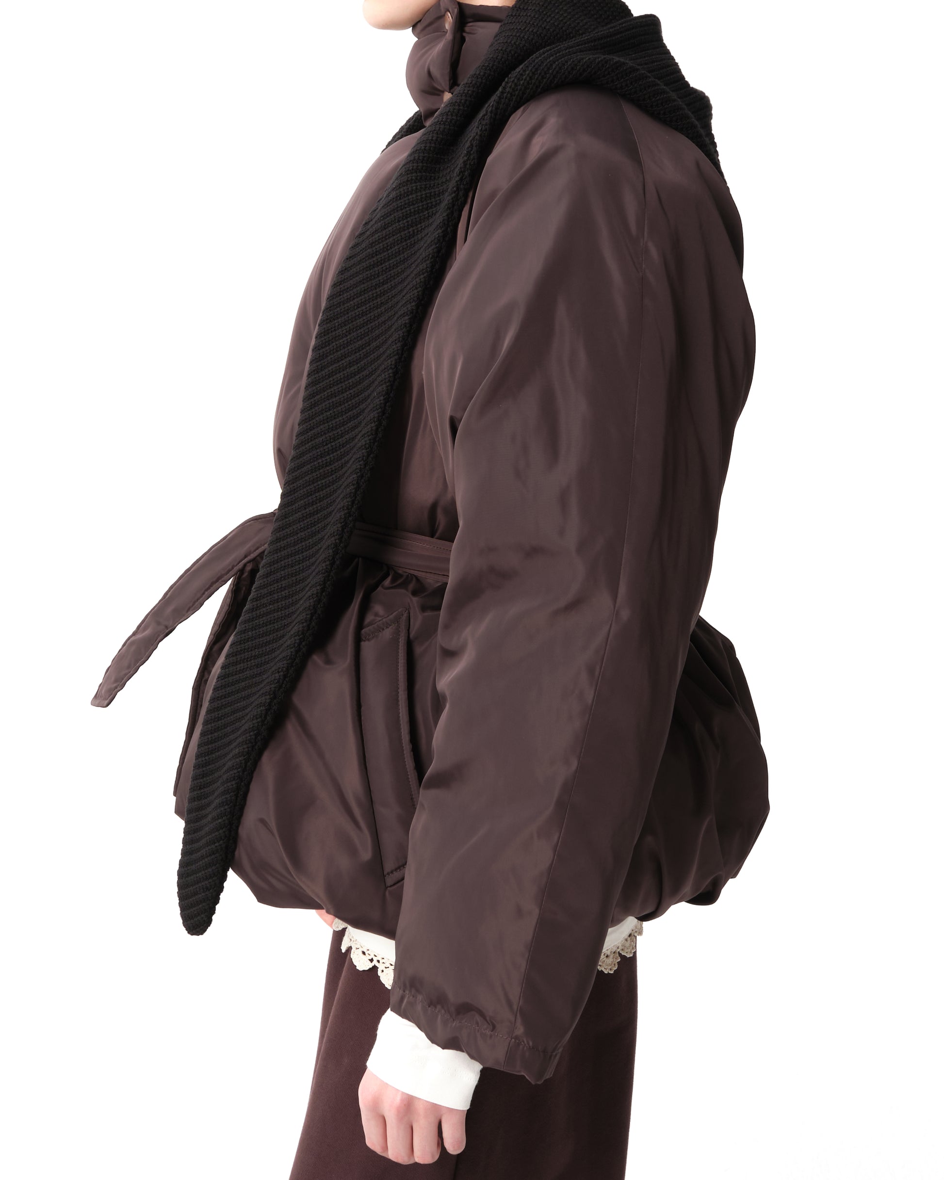 Knit Hood Puffer Jacket