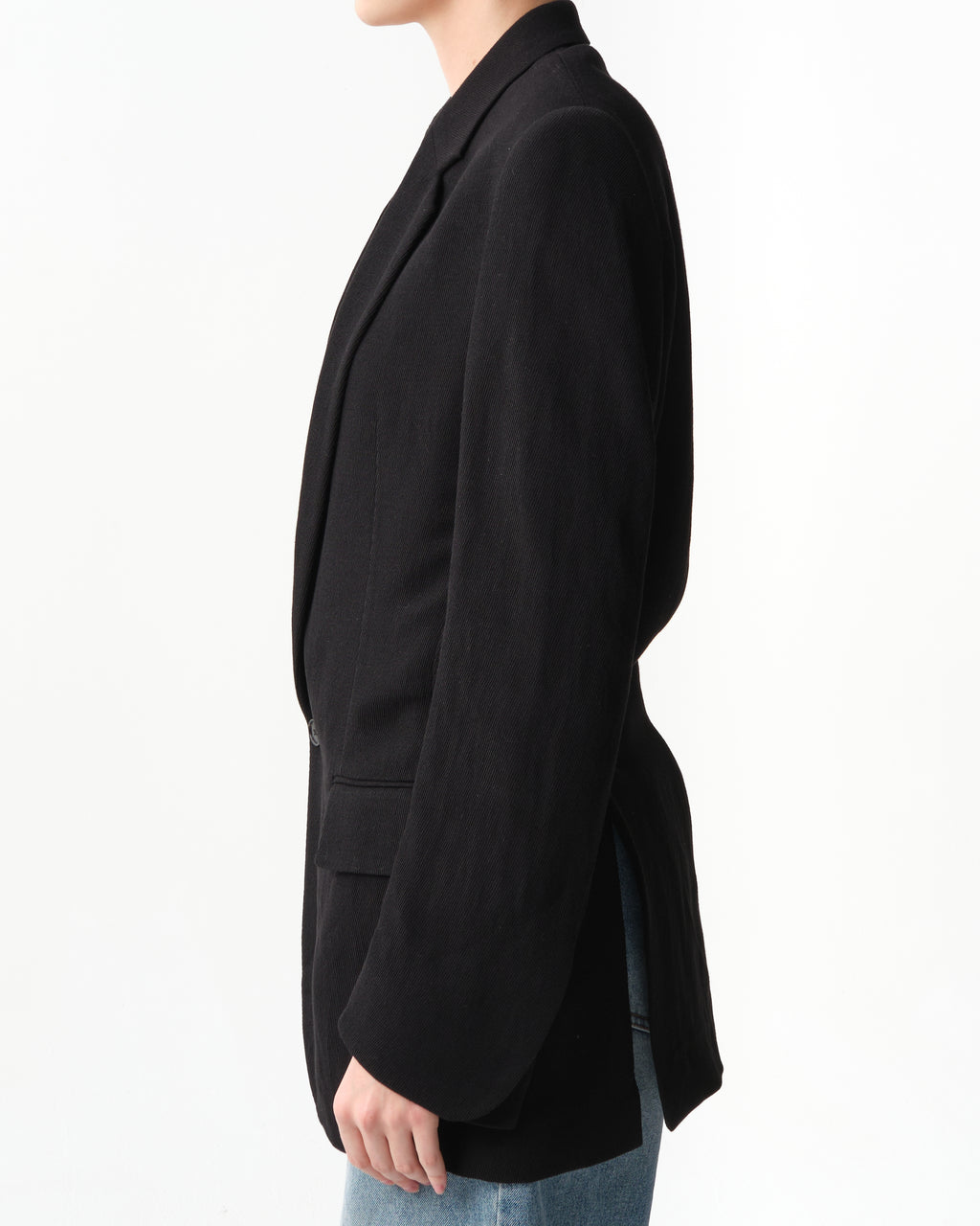Adjustable Single-Breasted Tailored Jacket