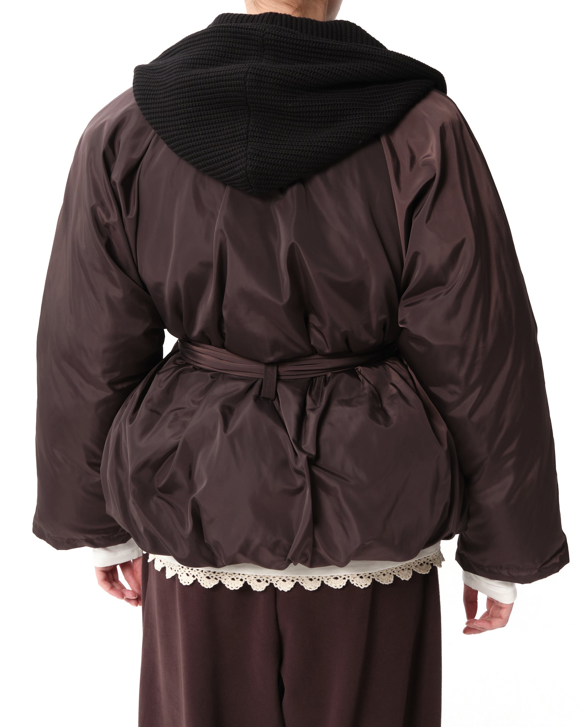 Knit Hood Puffer Jacket