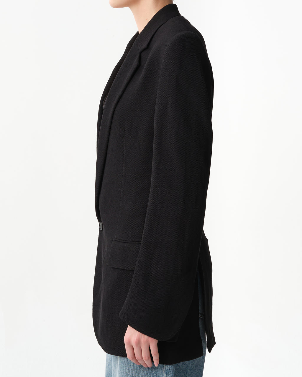Adjustable Single-Breasted Tailored Jacket