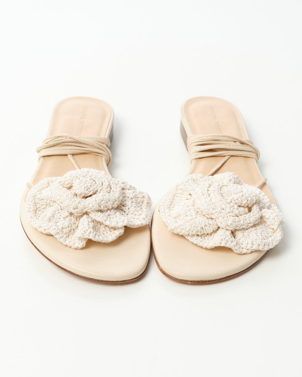 Flower Crochet-Knit Sandals