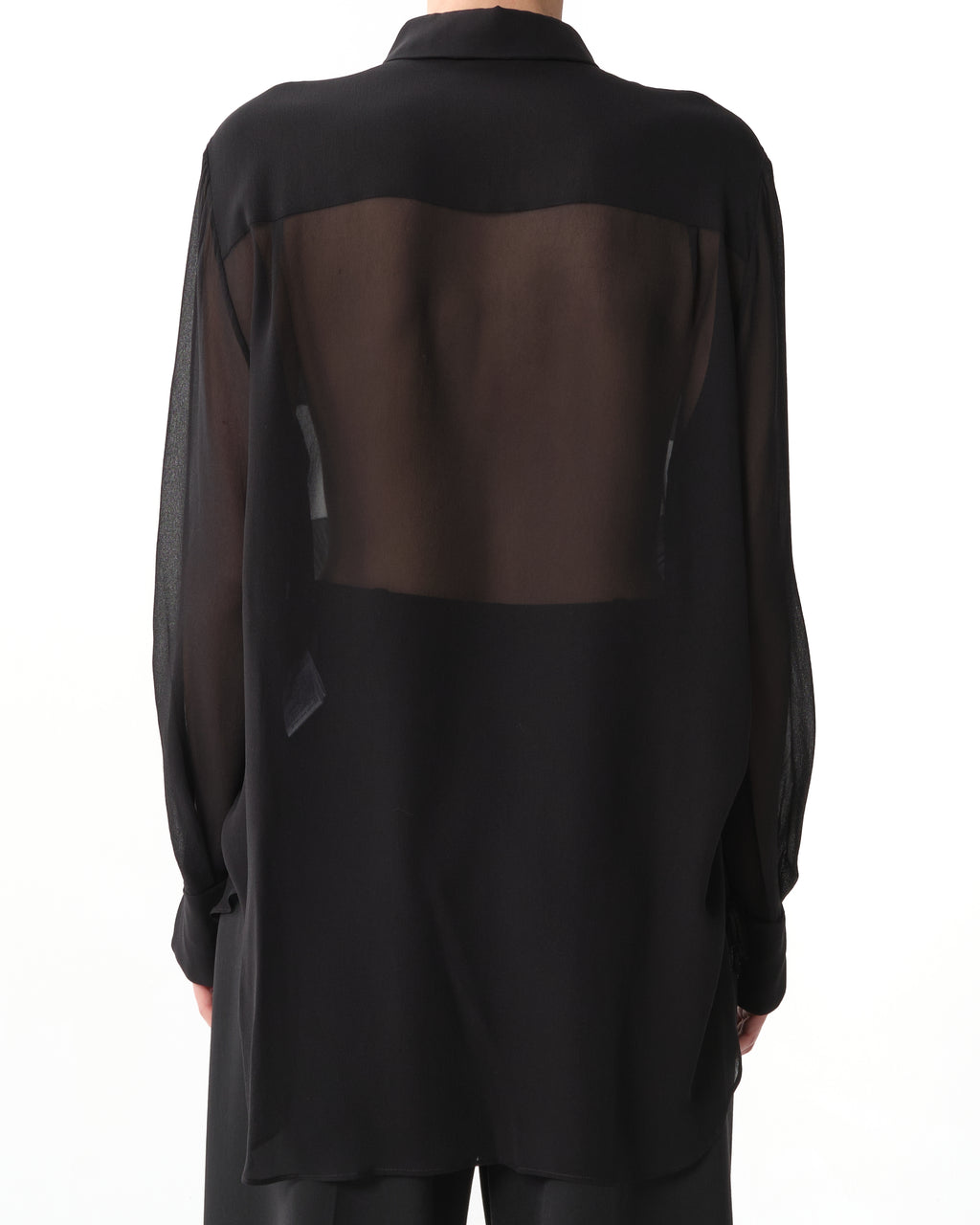 Ruffled Silk Shirt