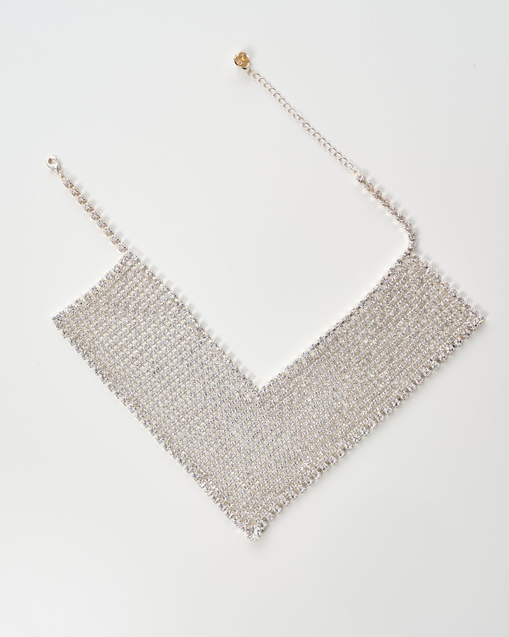 Silver-Tone Crystal Necklace