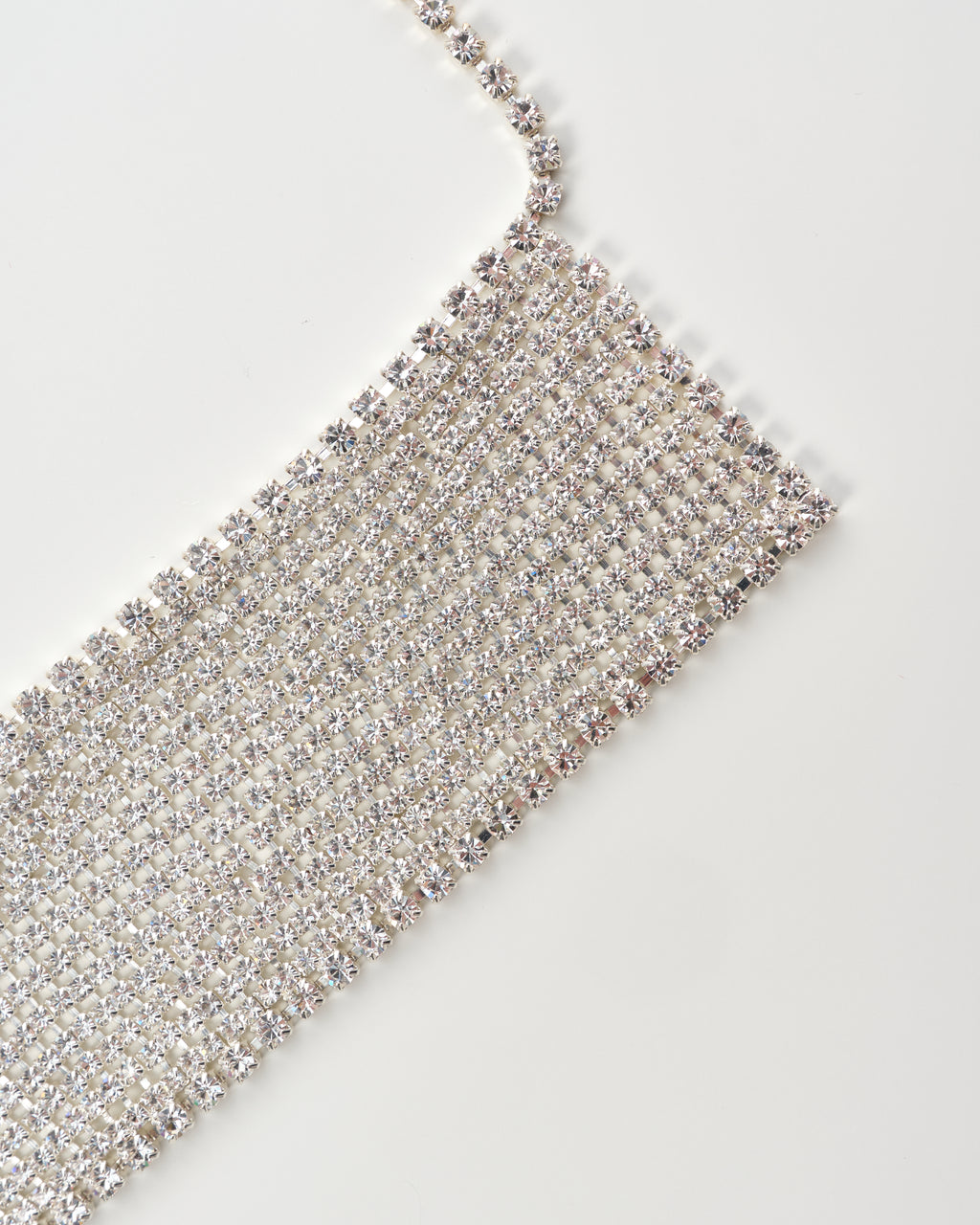 Silver-Tone Crystal Necklace
