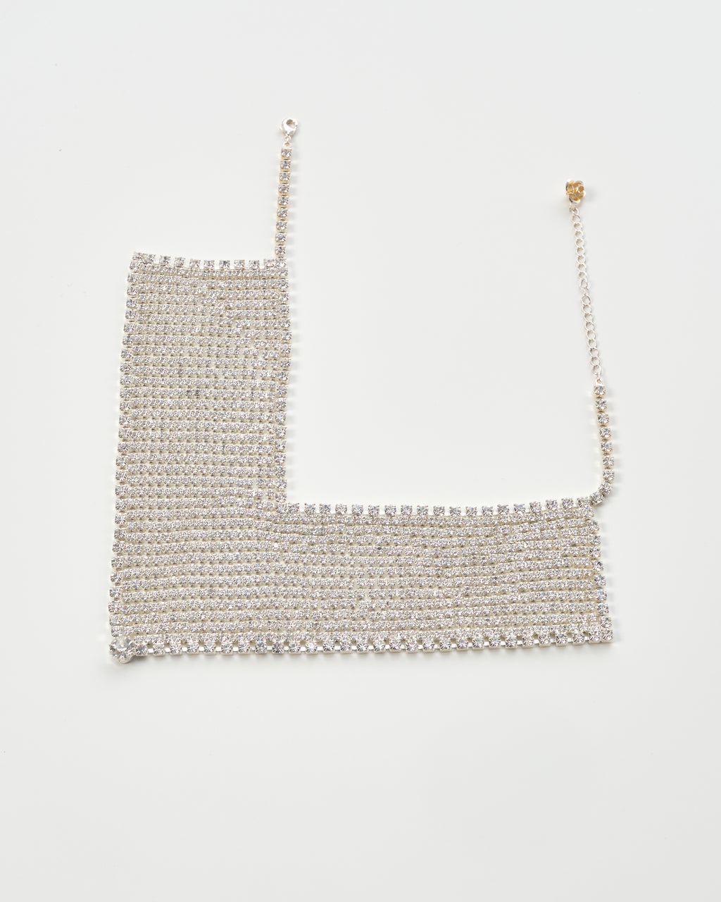 Silver-Tone Crystal Necklace