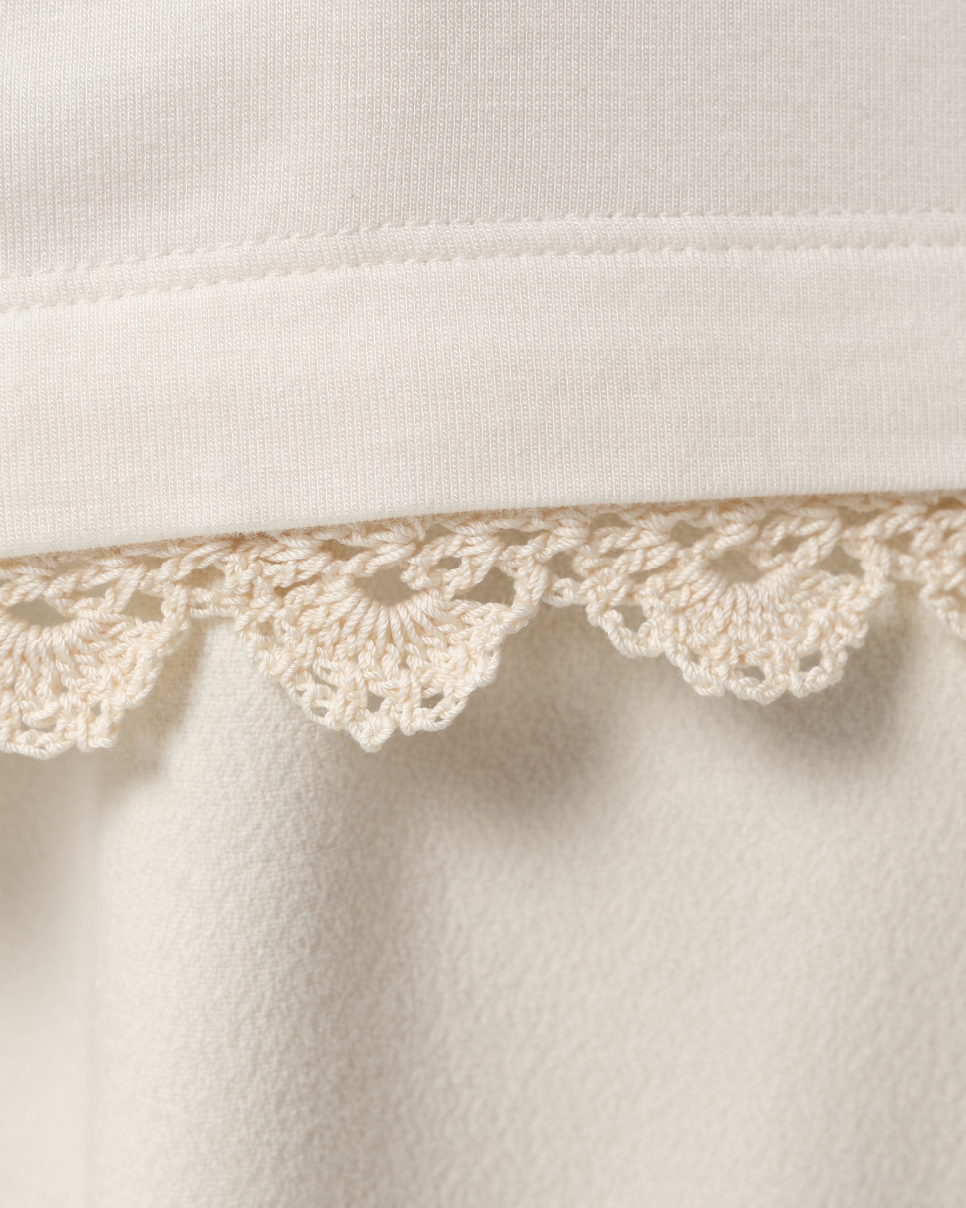 Lace-Detail Long-Sleeve T-Shirt