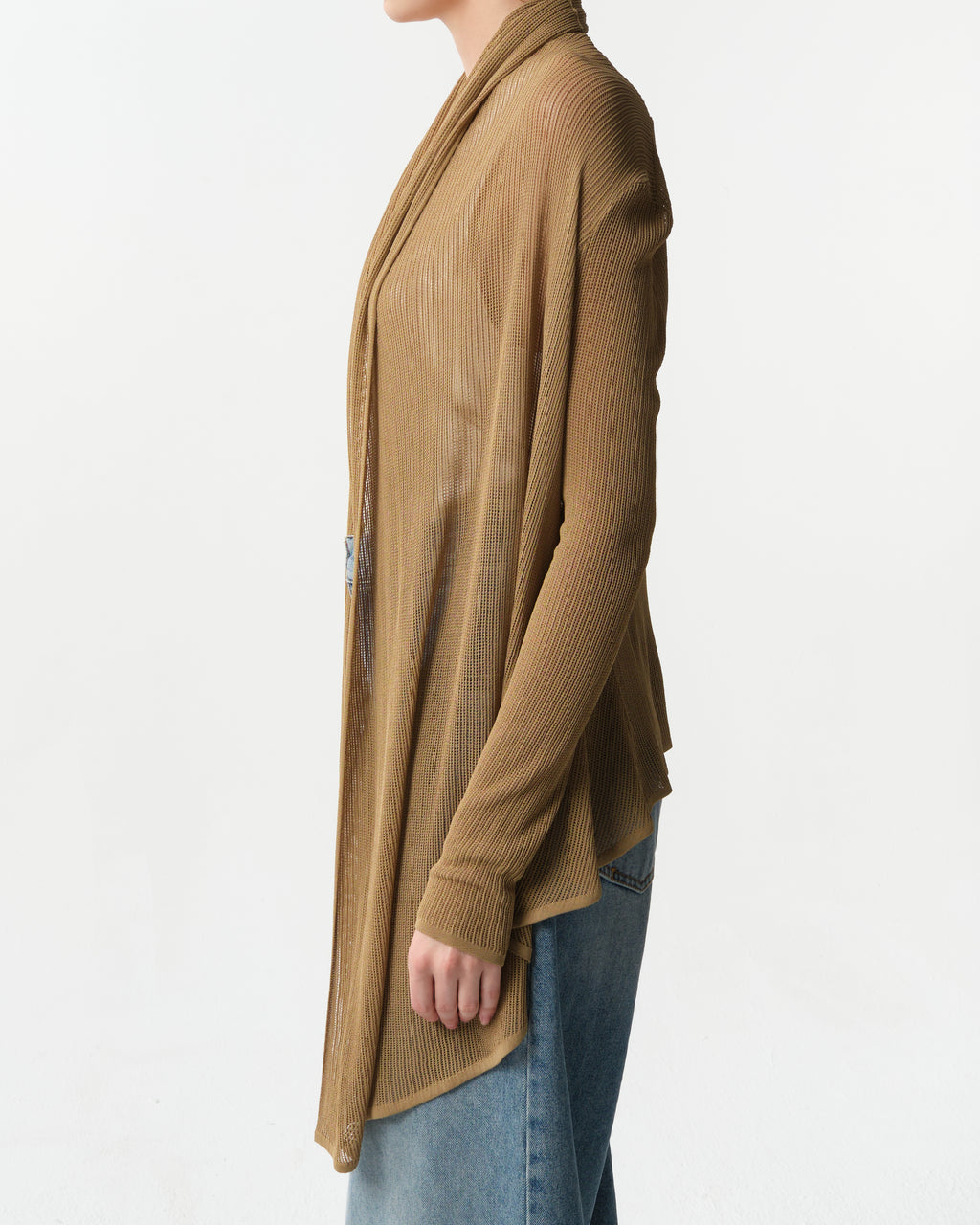 Beige Viscose Cardigan