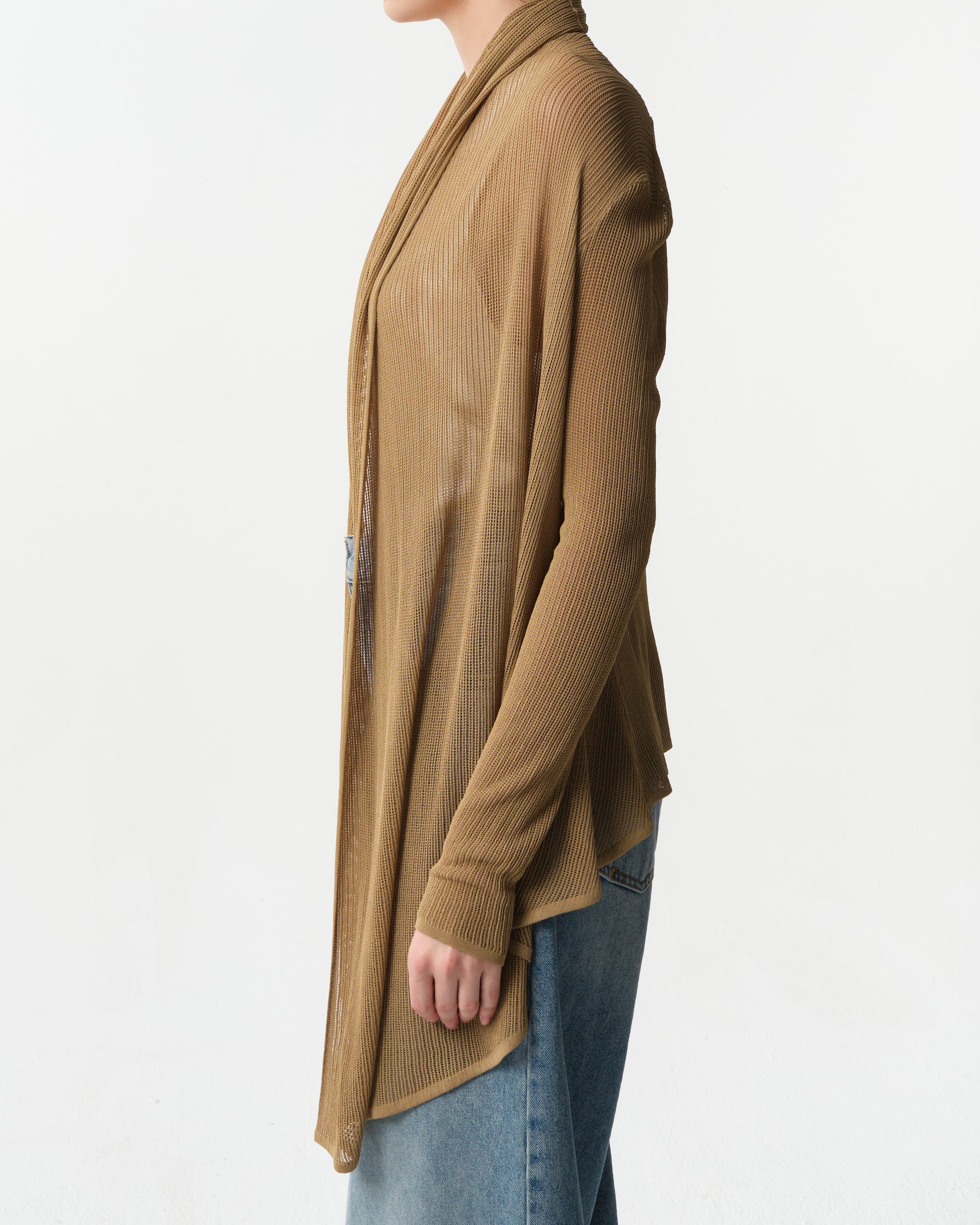 Beige Viscose Cardigan