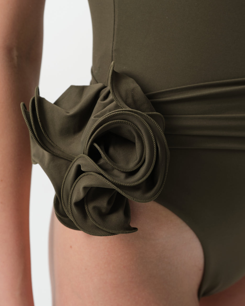 Flower Appliqué One-piece Swimsuit