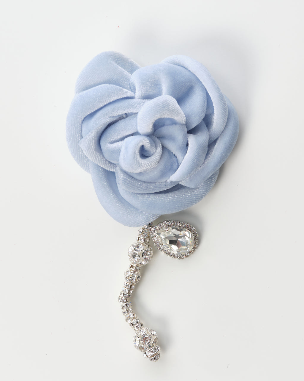Crystal Rose Drop Earring