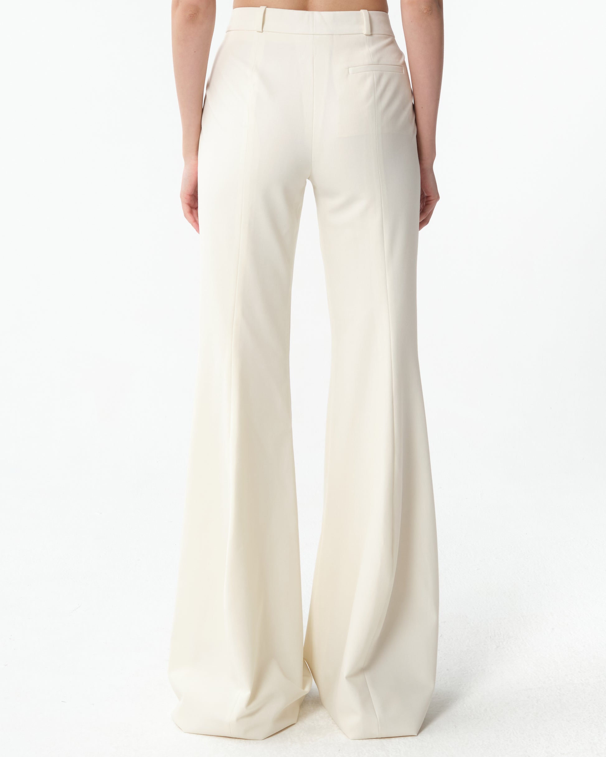 Wool Bootcut Trousers