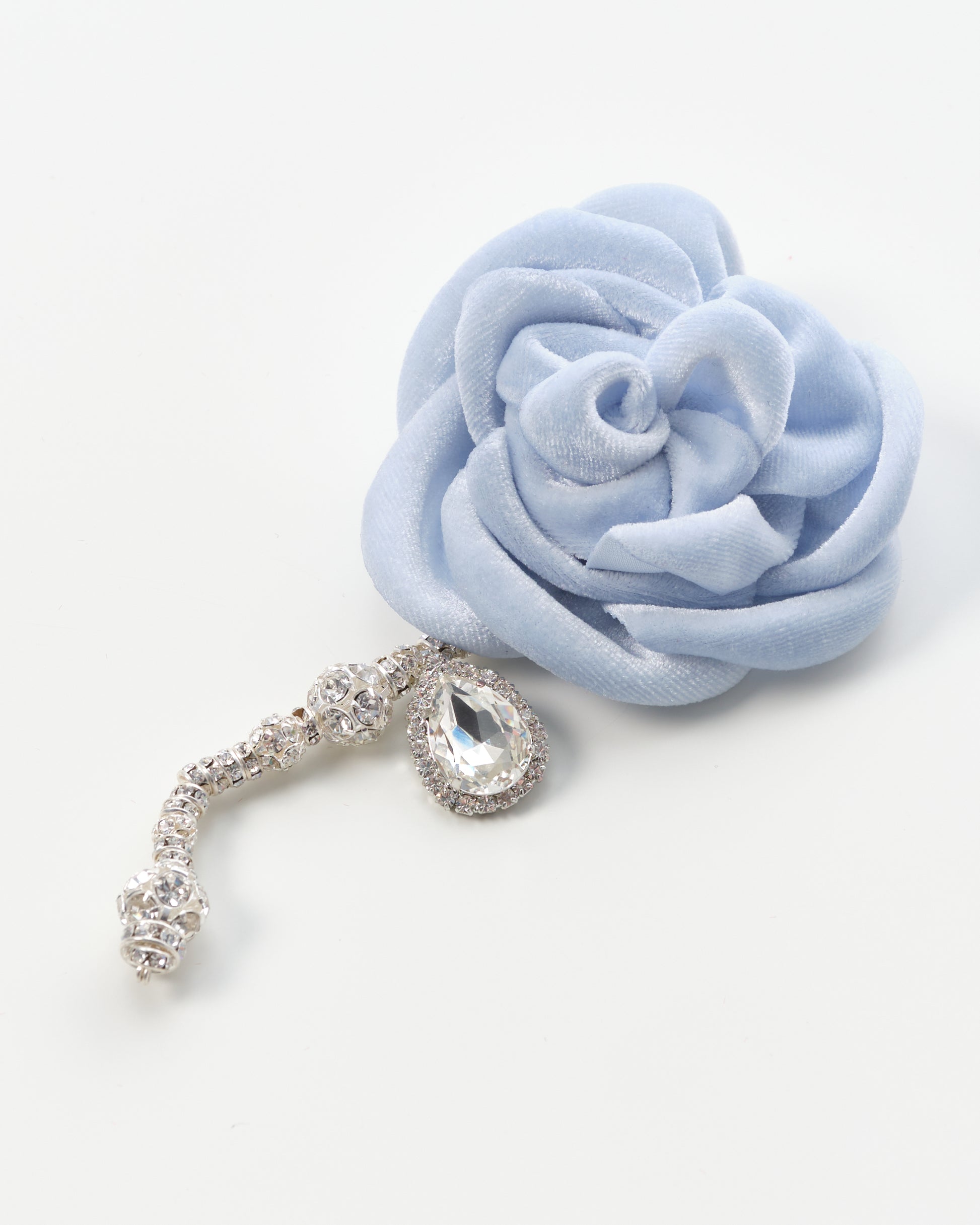 Crystal Rose Drop Earring
