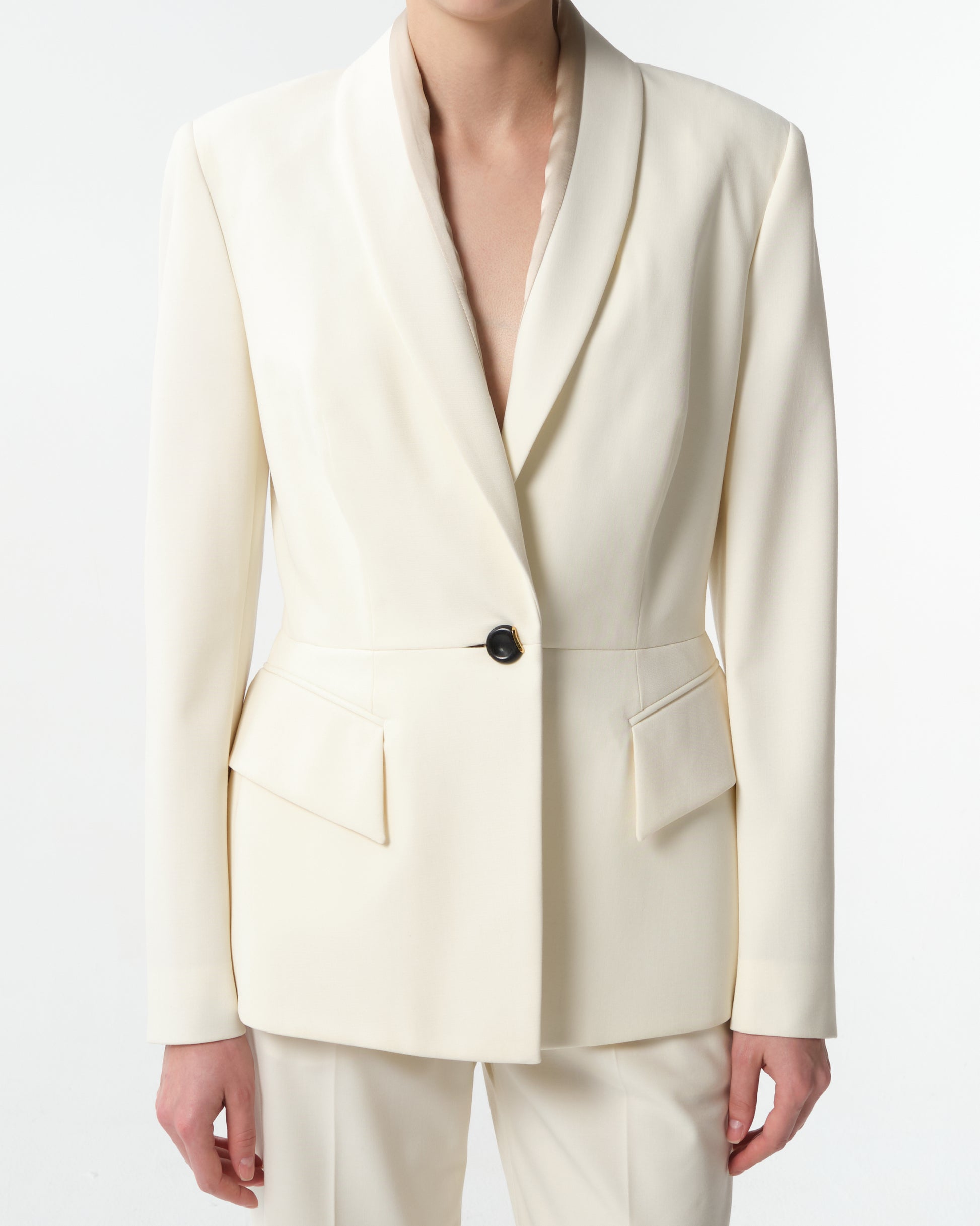 Shawl Collar Wool Jacket