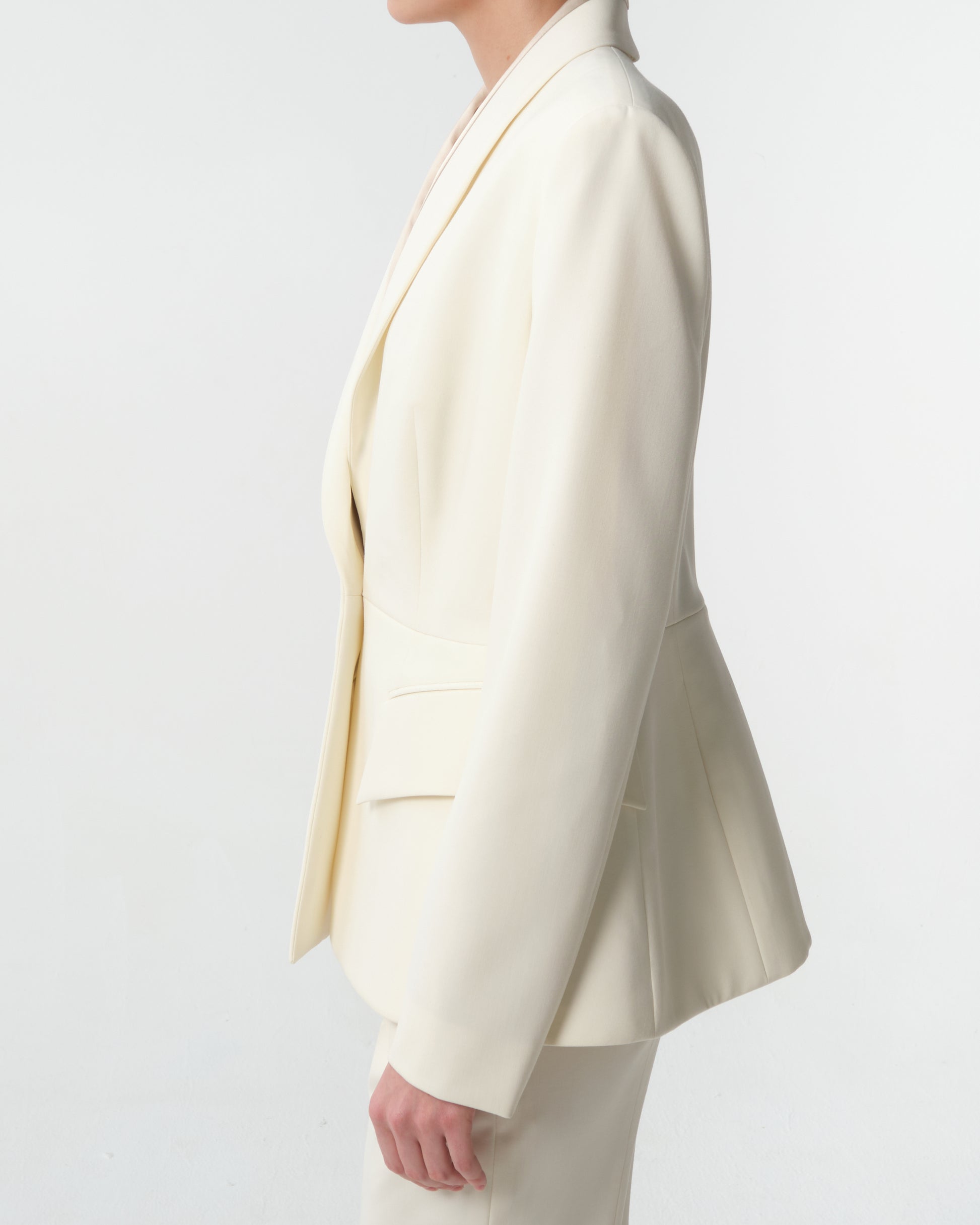 Shawl Collar Wool Jacket