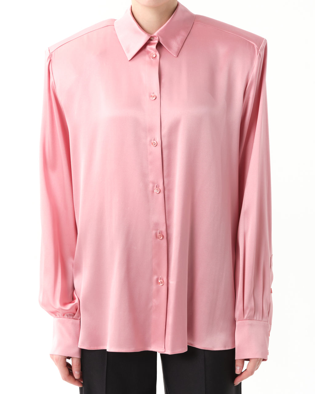 Long-Sleeve Silk Shirt