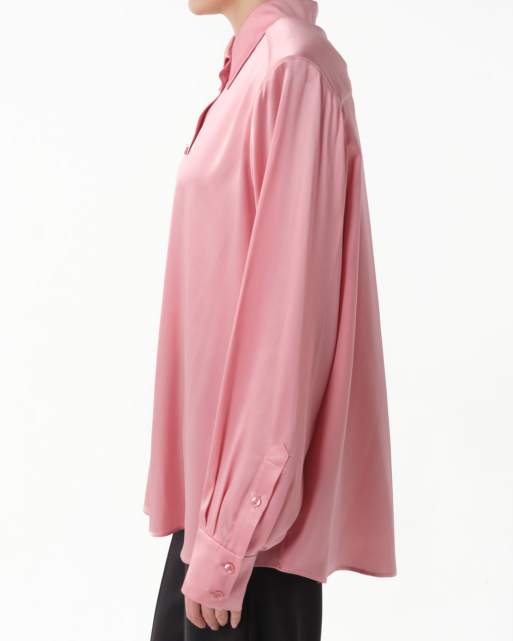Long-Sleeve Silk Shirt