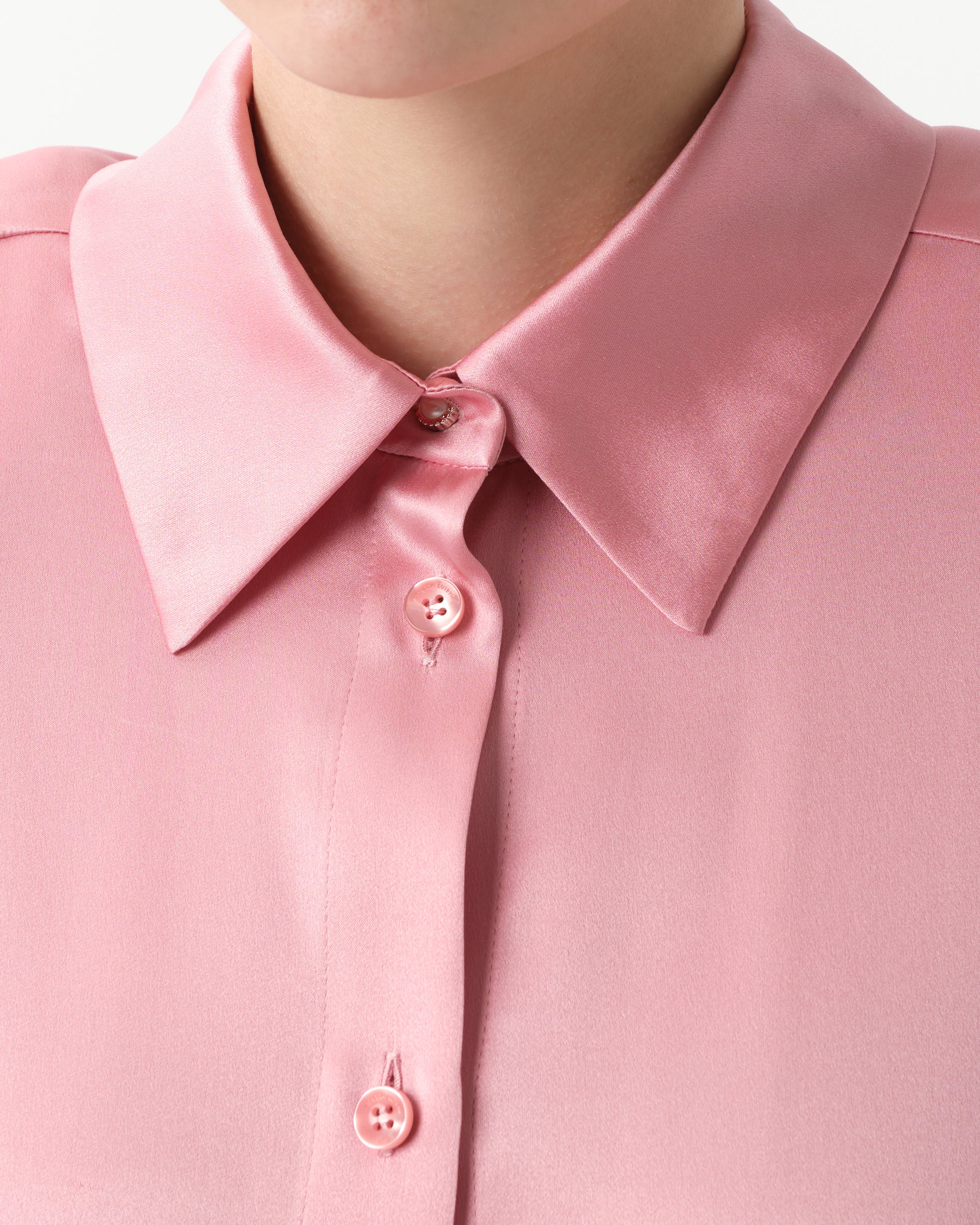 Long-Sleeve Silk Shirt
