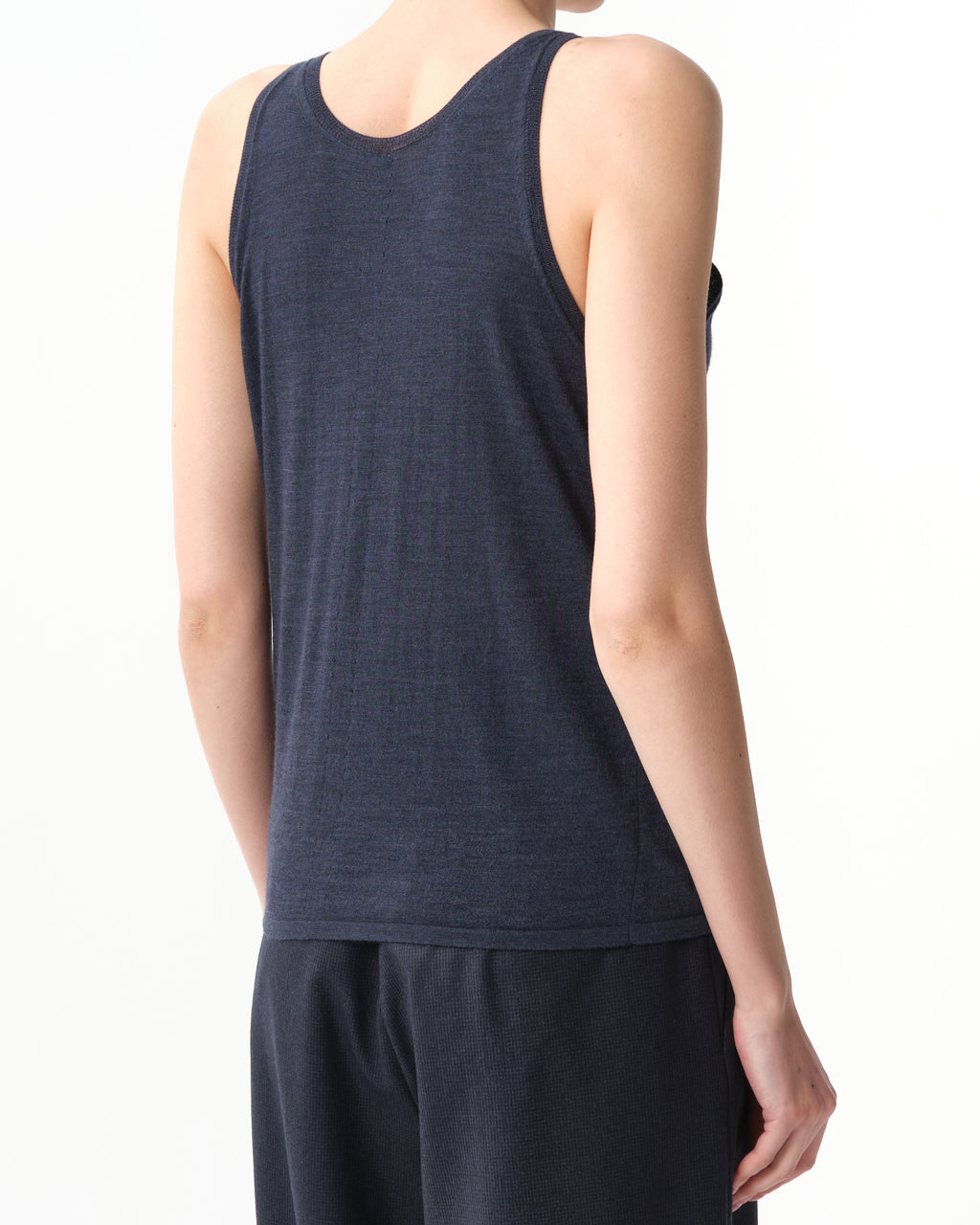 Wool Scoop-Neck Top