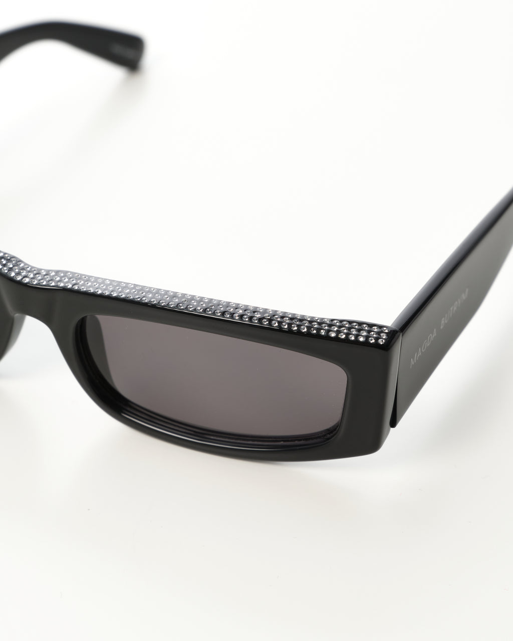Rectangular Sunglasses With Crystals