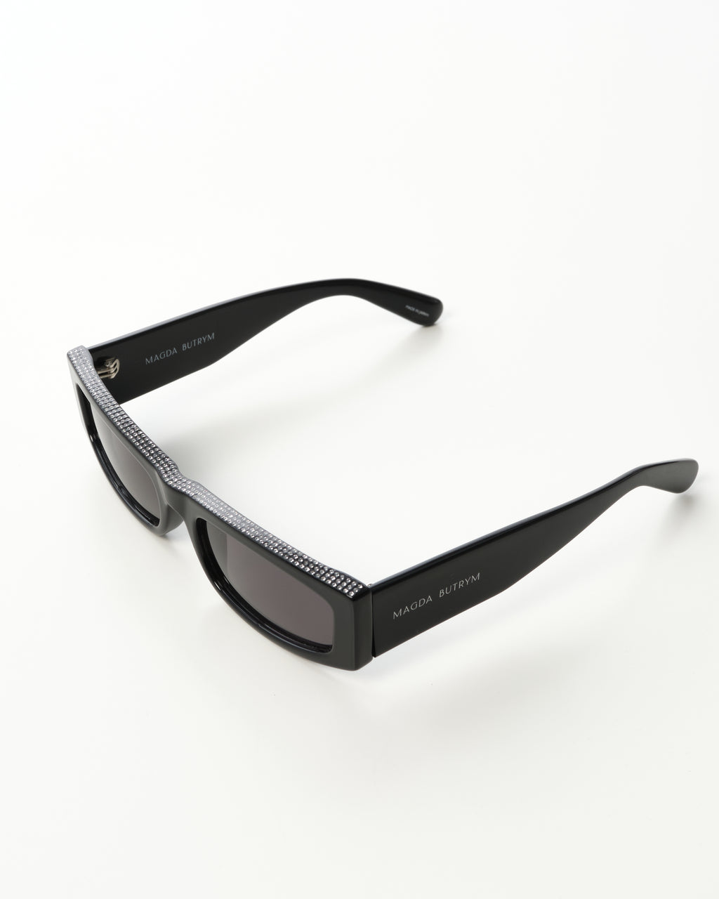 Rectangular Sunglasses With Crystals