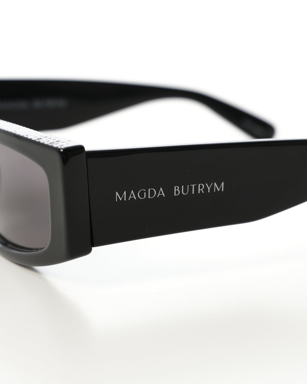 Rectangular Sunglasses With Crystals