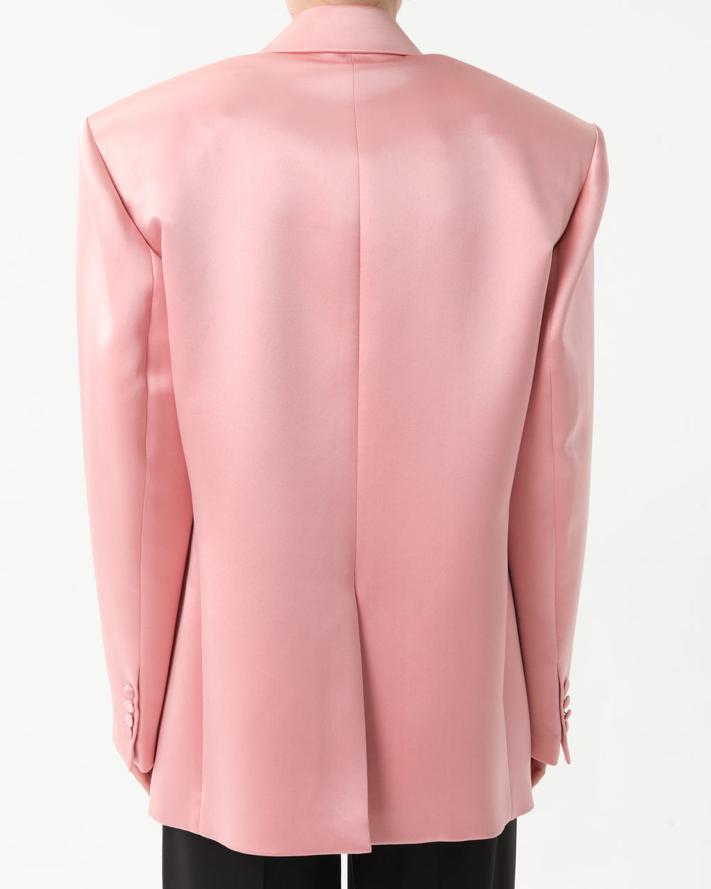 Single-Breasted Silk Blazer